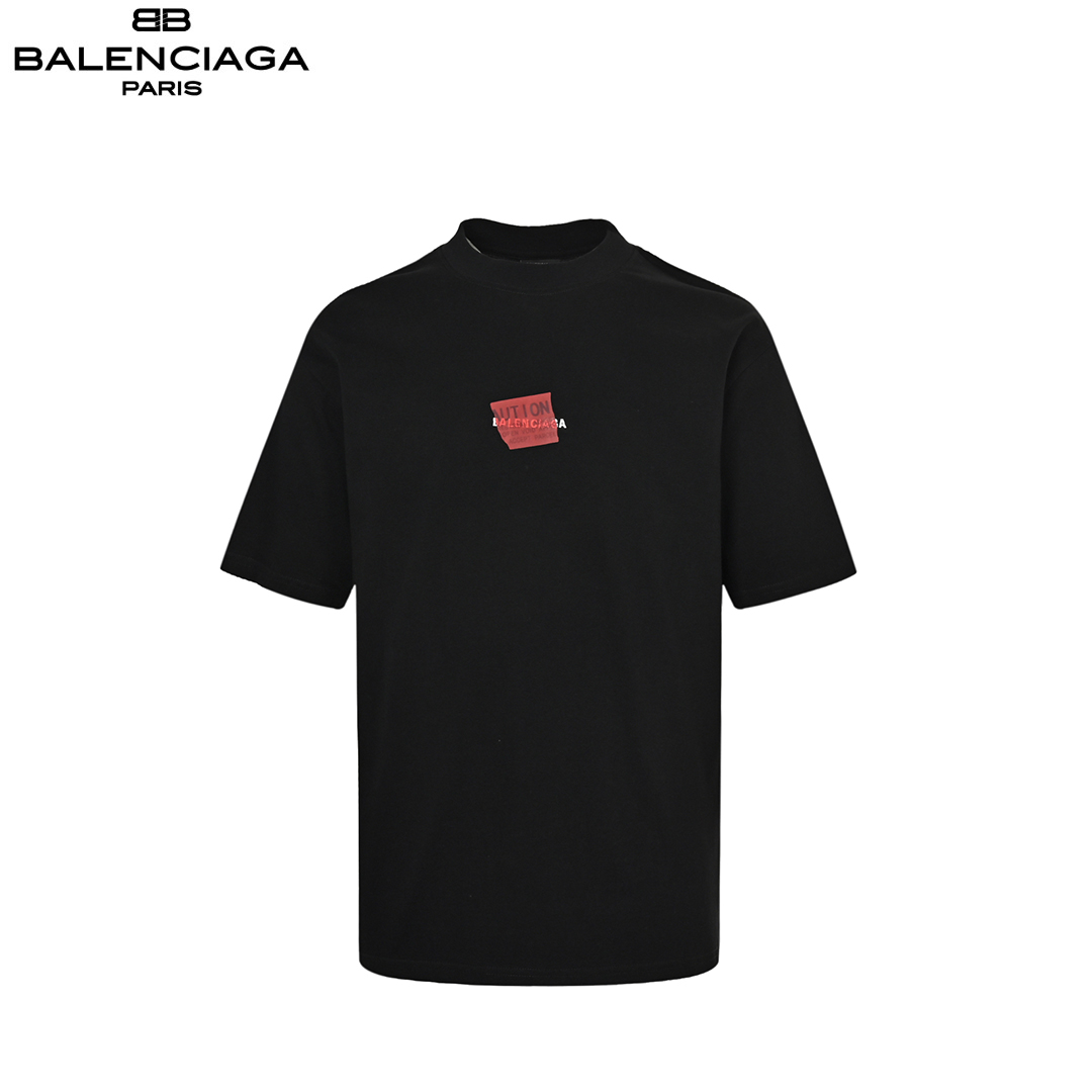 Balenciaga/巴黎世家 25ss 胶带刺绣短袖