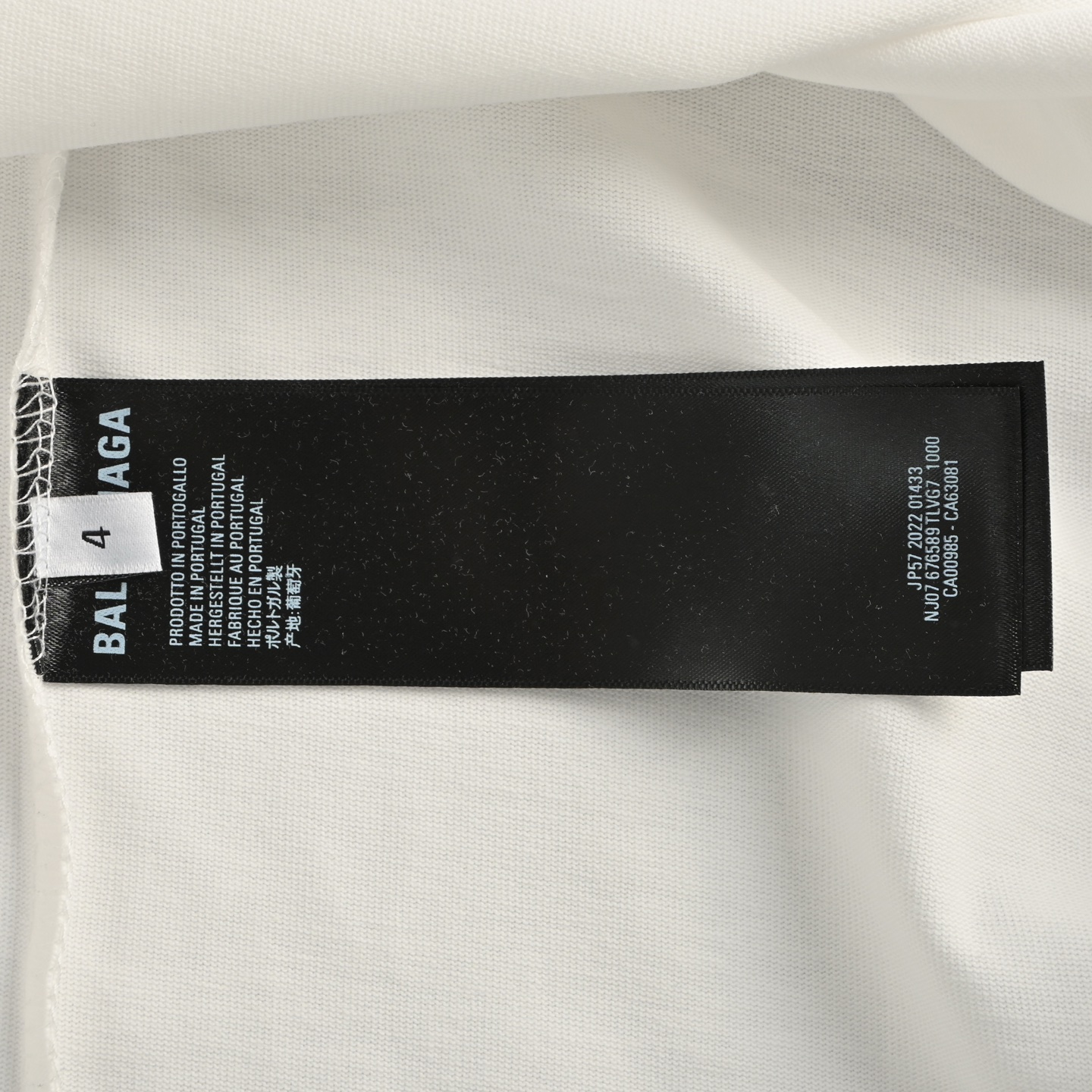 Balenciaga/巴黎世家 25ss 红色胶带印花短袖 黑色 白色