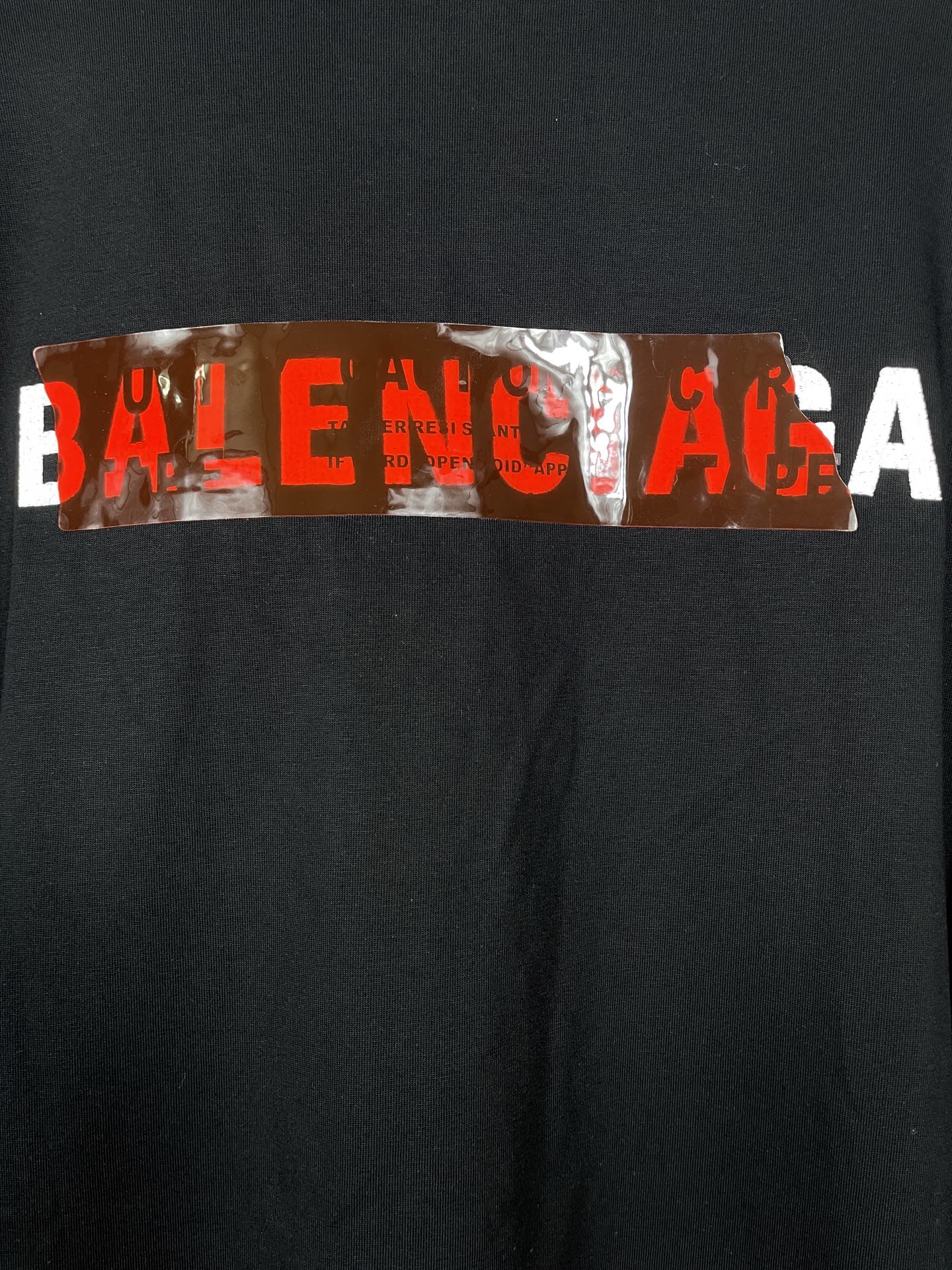 Balenciaga/巴黎世家 25ss 胶带刺绣圆领卫衣 黑色-Chinese UA Cheap High Quatity Brand Clothes Bags handbags Sneakers wholesale wholesaler seller from China Factory suppliers Fashion Clothing Shoes best Quality Beautiful Price Balenciaga/巴黎世家 25ss 胶带刺绣圆领卫衣 黑色