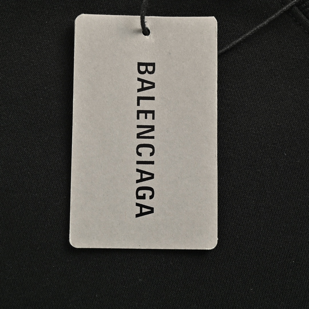Balenciaga/巴黎世家 25ss 胶带刺绣圆领卫衣 黑色-Chinese UA Cheap High Quatity Brand Clothes Bags handbags Sneakers wholesale wholesaler seller from China Factory suppliers Fashion Clothing Shoes best Quality Beautiful Price Balenciaga/巴黎世家 25ss 胶带刺绣圆领卫衣 黑色