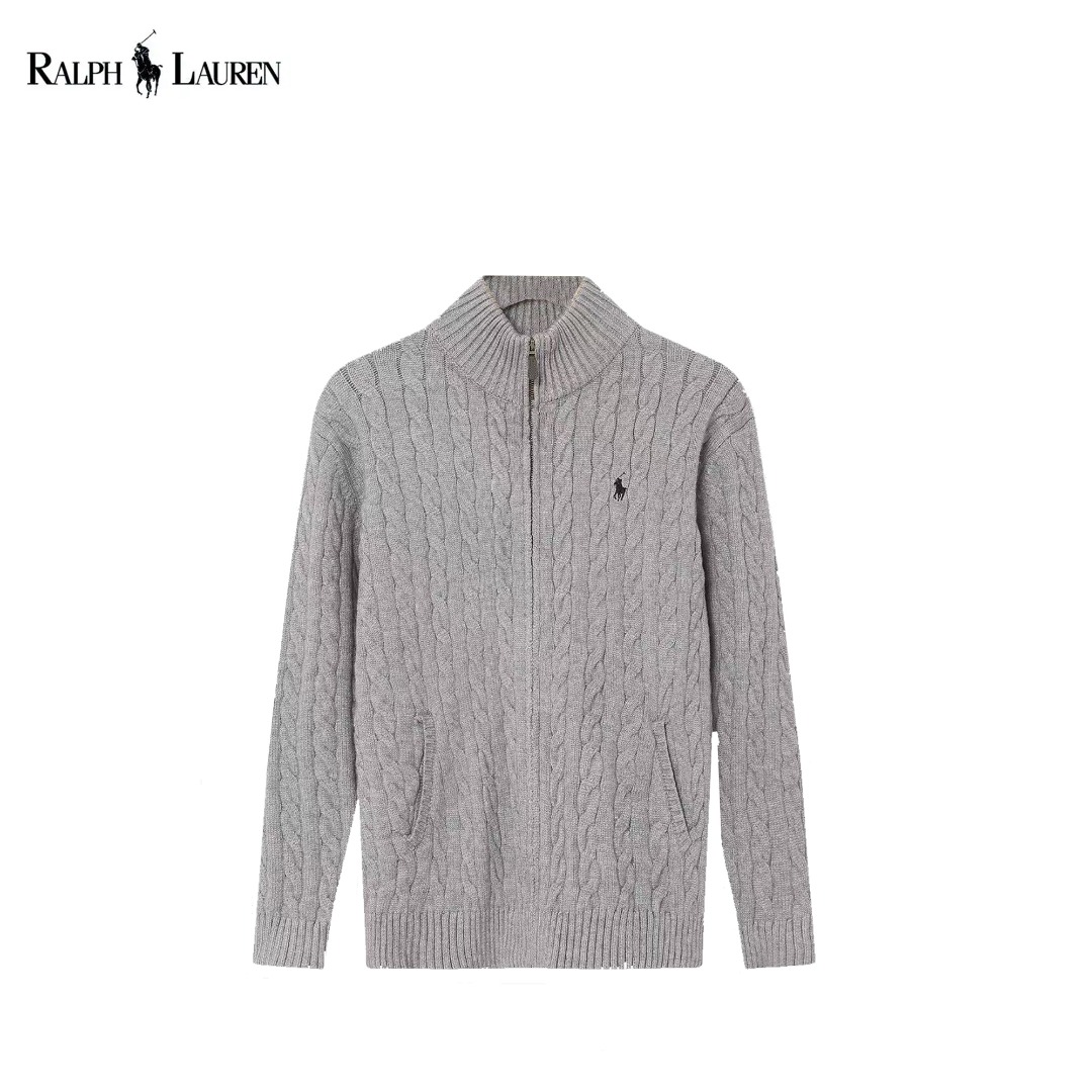 Raph lauren/拉夫劳伦25ss经典绞花全拉链毛衣 男女同款灰色 白色 卡其 藏青-Chinese UA Cheap High Quatity Brand Clothes Bags handbags Sneakers wholesale wholesaler seller from China Factory suppliers Fashion Clothing Shoes best Quality Beautiful Price Raph lauren/拉夫劳伦25ss经典绞花全拉链毛衣 男女同款灰色 白色 卡其 藏青