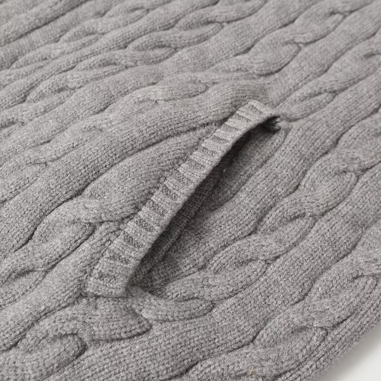 Raph lauren/拉夫劳伦25ss经典绞花全拉链毛衣 男女同款灰色 白色 卡其 藏青-Chinese UA Cheap High Quatity Brand Clothes Bags handbags Sneakers wholesale wholesaler seller from China Factory suppliers Fashion Clothing Shoes best Quality Beautiful Price Raph lauren/拉夫劳伦25ss经典绞花全拉链毛衣 男女同款灰色 白色 卡其 藏青