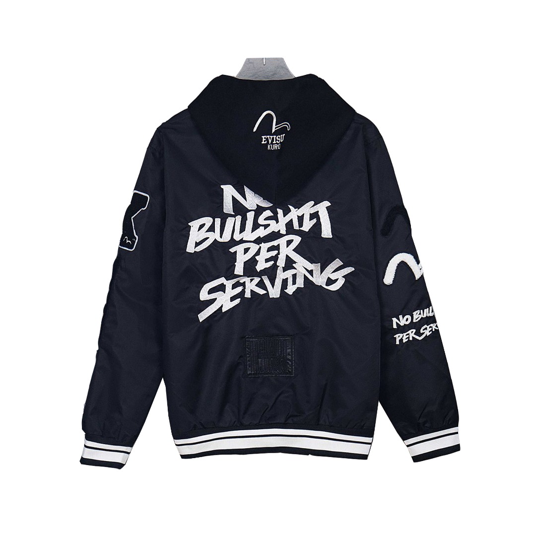 Evisu/福神 25Fw 海鸥标志棒球服 Evisu福神 黑色 蓝色-Chinese UA Cheap High Quatity Brand Clothes Bags handbags Sneakers wholesale wholesaler seller from China Factory suppliers Fashion Clothing Shoes best Quality Beautiful Price Evisu/福神 25Fw 海鸥标志棒球服 Evisu福神 黑色 蓝色