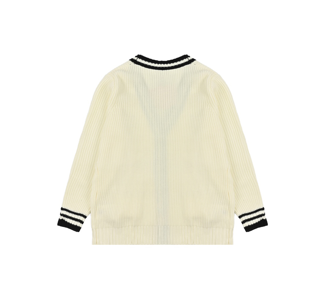 Miumiu缪缪24SS 徽标撞色毛衣开衫-Chinese UA Cheap High Quatity Brand Clothes Bags handbags Sneakers wholesale wholesaler seller from China Factory suppliers Fashion Clothing Shoes best Quality Beautiful Price Miumiu缪缪24SS 徽标撞色毛衣开衫