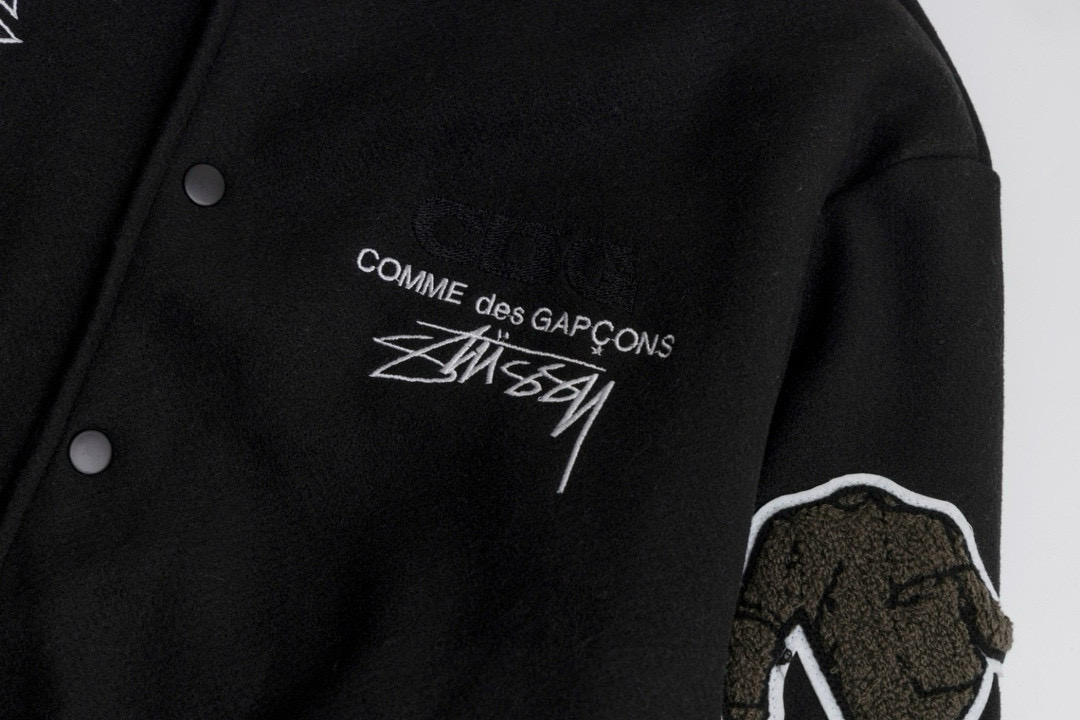 Stussy/斯图西 25SSCDG联名款40周年袖章刺绣夹克