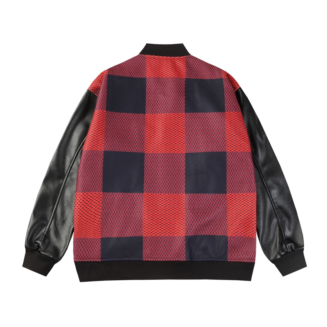 Louis Vuitton/路易威登25ss棋盘格定位花棒球服 Louis Vuitton/路易威登25ss棋盘格定位花棒球服