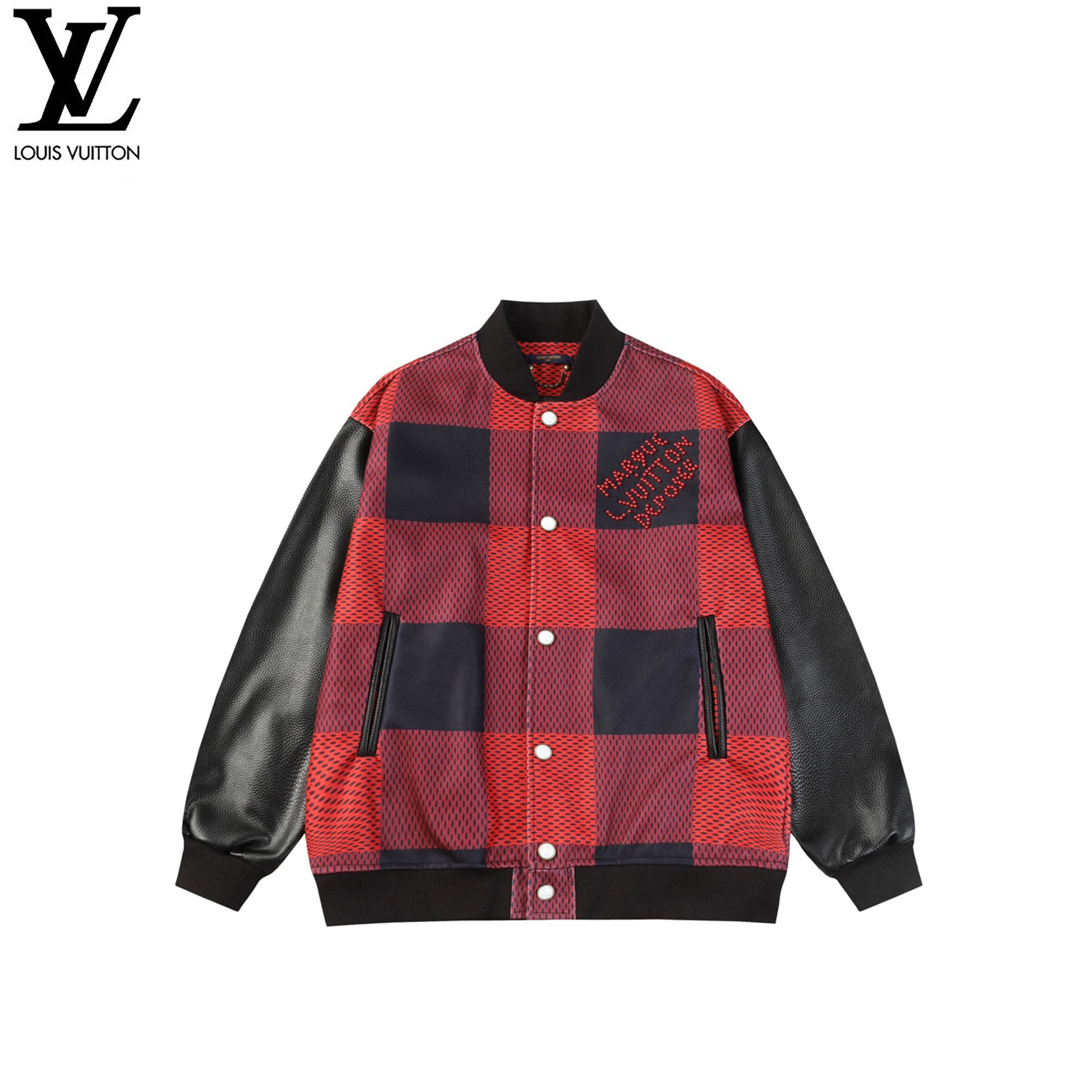 Louis Vuitton/路易威登25ss棋盘格定位花棒球服 Louis Vuitton/路易威登25ss棋盘格定位花棒球服