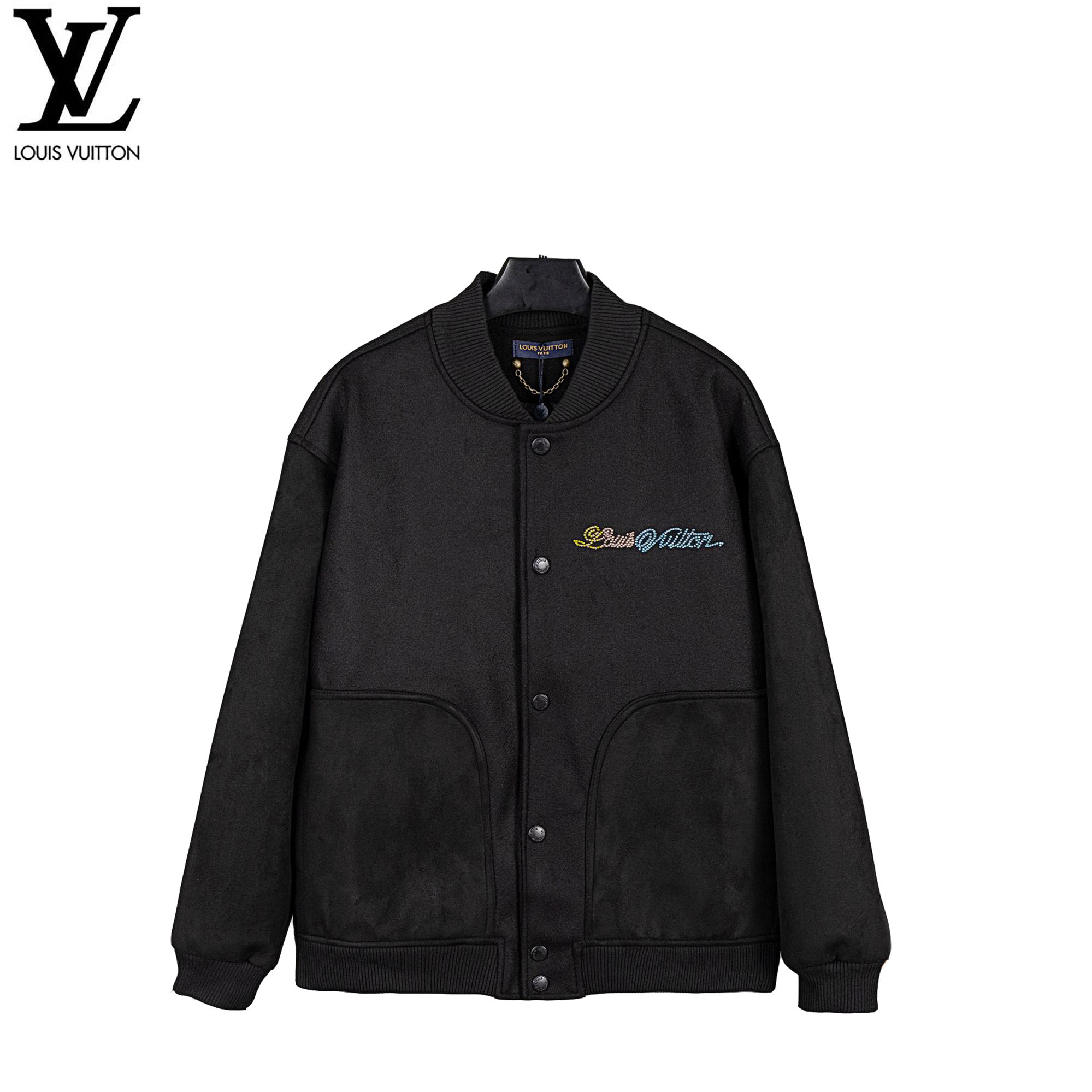 Louis Vuitton/路易威登 25ss 彩虹水钻棒球服