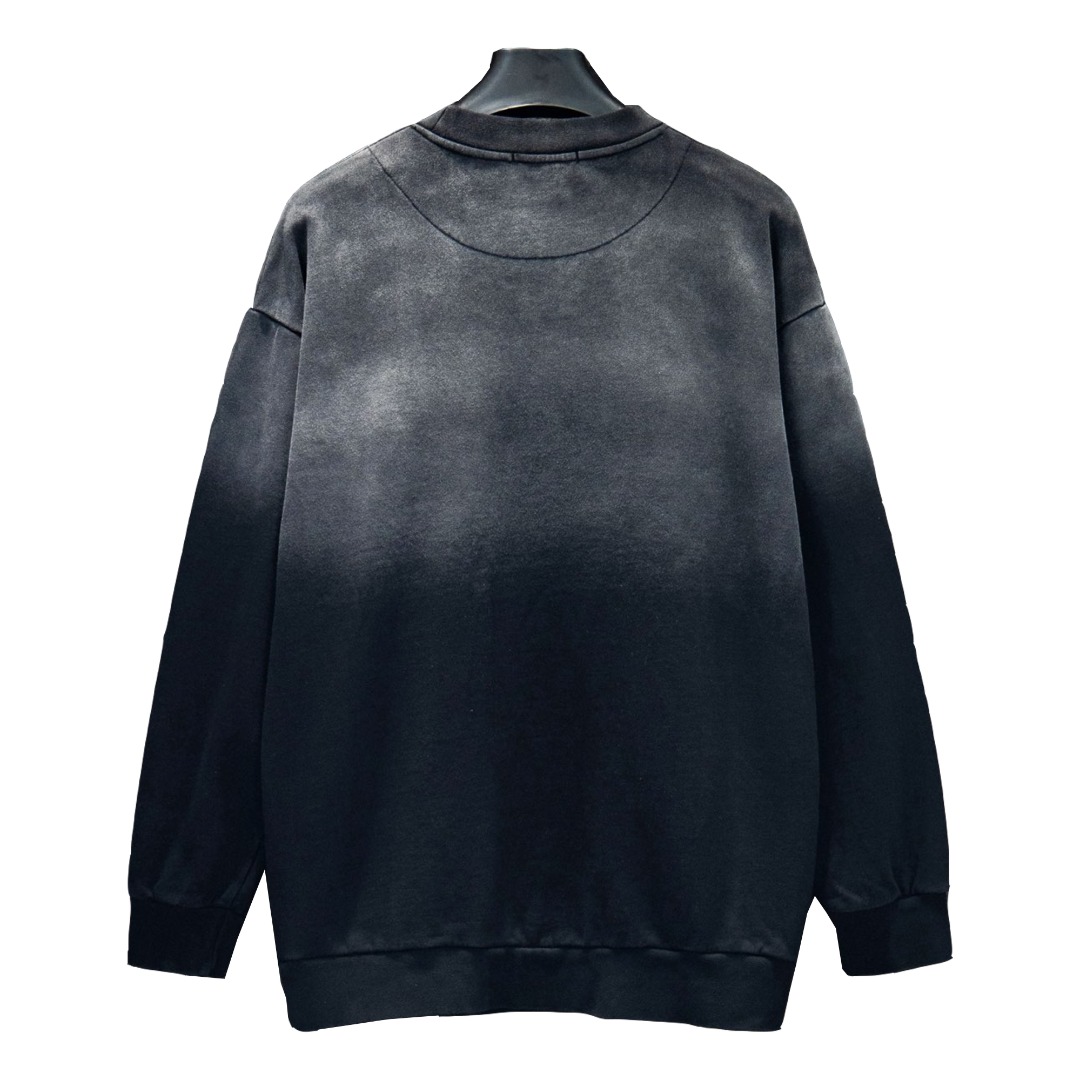 Prada/普拉达 25ss浙变扎染贴布LOGO圆领卫衣-High Quatity Cheap Brand wholesale wholesaler seller Clothes Bags handbags Sneakers Top Fashion Clothing Shoes from China Factory Chinese suppliers best Quality Beautiful Price Prada/普拉达 25ss浙变扎染贴布LOGO圆领卫衣