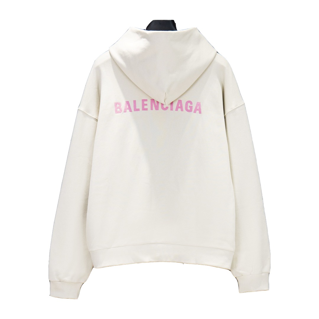 Balenciaga/巴黎世家 25Fw迈阿密限定拉链外套 灰白