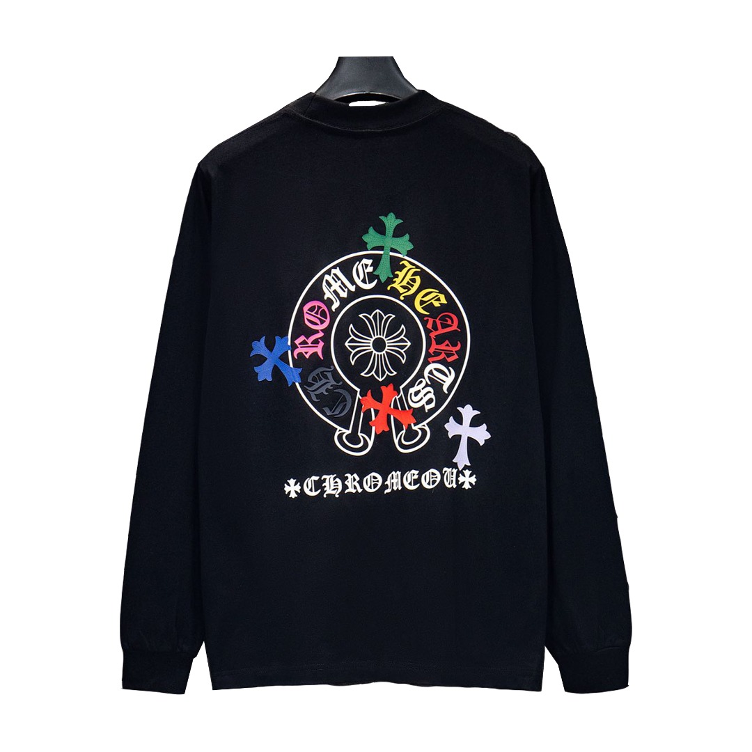 Chrome Hearts/克罗心 25Fw七彩十字架圆领卫衣-High Quatity Cheap Brand wholesale wholesaler seller Clothes Bags handbags Sneakers Top Fashion Clothing Shoes from China Factory Chinese suppliers best Quality Beautiful Price Chrome Hearts/克罗心 25Fw七彩十字架圆领卫衣