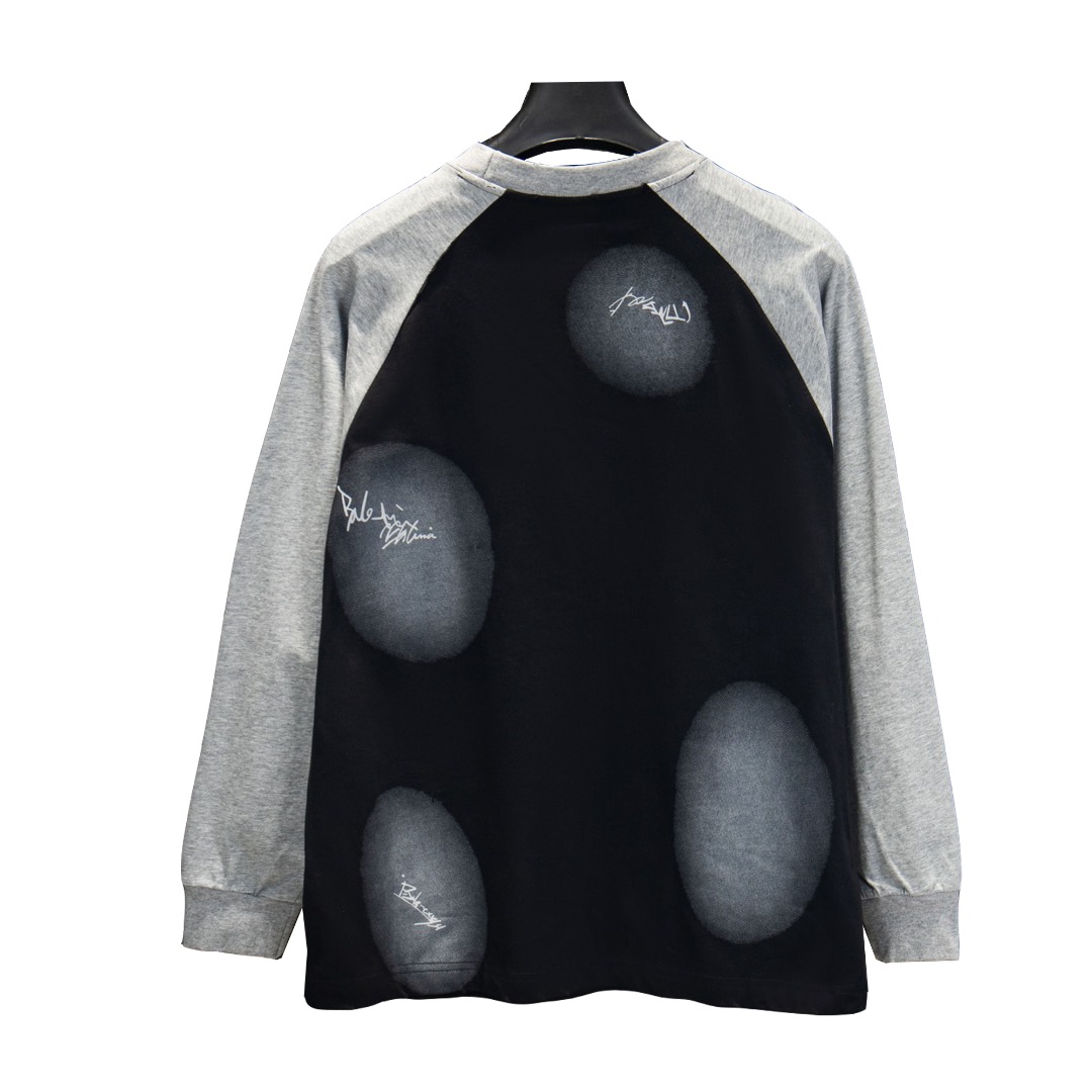 Balenciaga/巴黎世家 25Fw 限定拼接长袖卫衣-High Quatity Cheap Brand wholesale wholesaler seller Clothes Bags handbags Sneakers Top Fashion Clothing Shoes from China Factory Chinese suppliers best Quality Beautiful Price Balenciaga/巴黎世家 25Fw 限定拼接长袖卫衣