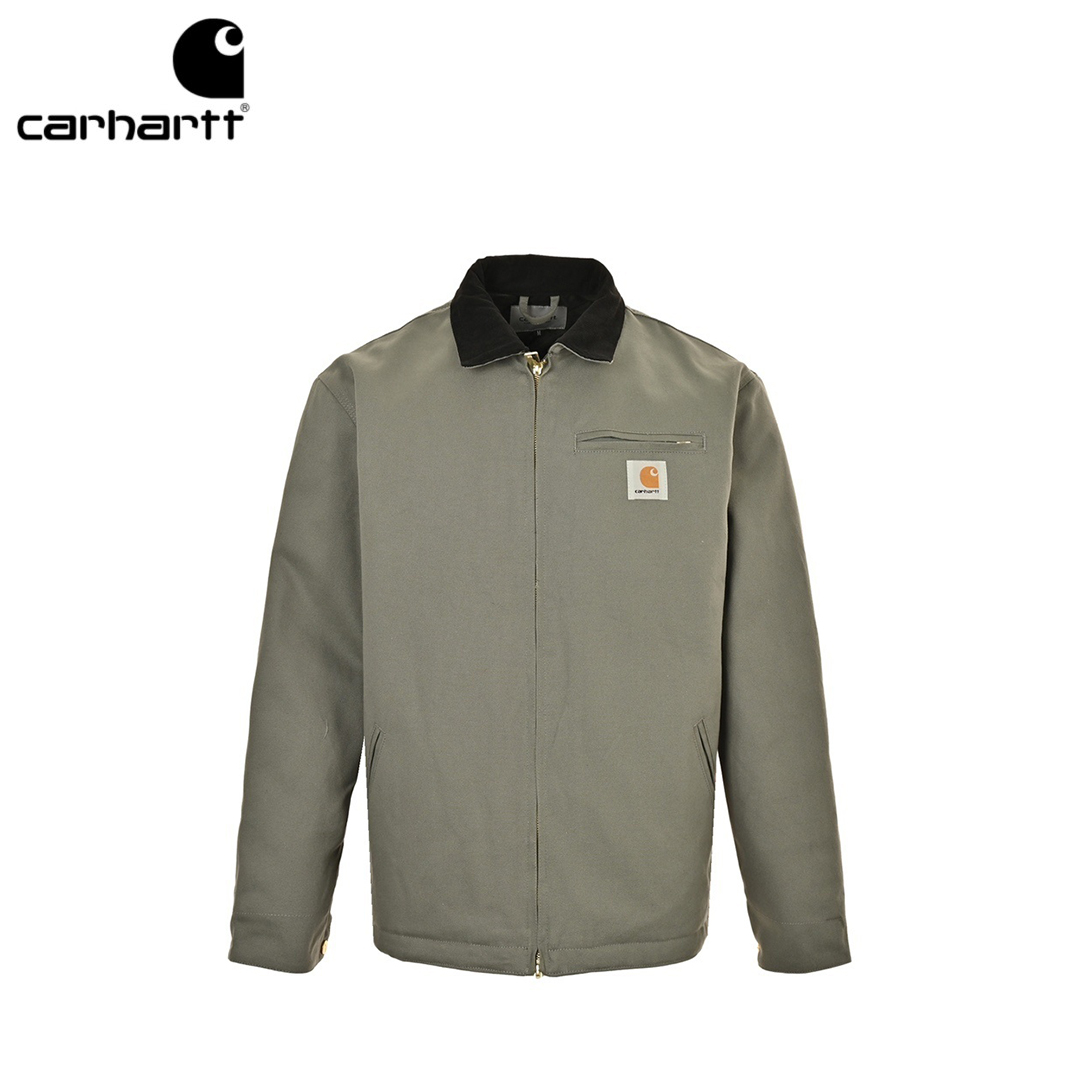 本地自取：💰280
Carhartt WIP卡哈特复古特律工装灯芯绒领棉服夹克
各风格玩家都有上身，没有明显的风格限制新工装
vintag cleanfit vibe urban 都可以轻松拿捏~合适or宽松都ok
纯看个人喜欢选择，都无错!
都是经典配色，真的随便选择
条件允许，多色选择，毕竟也不贵，换着穿，搭配不同裤子，一点毛病没有!!
全新环保棉斜纹布面料轻度水洗感，穿越久越好看!
灯芯绒翻领，经典还原，定制金色拉链，金色纽扣均带有 logo随着使用磨损，感觉回更佳
常规大小，非主流的肥大版型，更适合日常穿搭，各风格都可驾驭，无敌性价比!
Size:S-XL