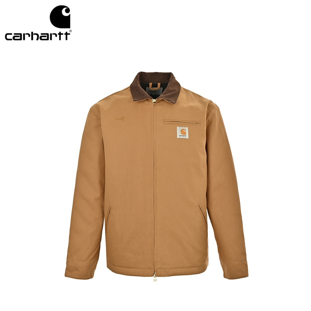 本地自取：💰280
Carhartt WIP卡哈特复古特律工装灯芯绒领棉服夹克
各风格玩家都有上身，没有明显的风格限制新工装
vintag cleanfit vibe urban 都可以轻松拿捏~合适or宽松都ok
纯看个人喜欢选择，都无错!
都是经典配色，真的随便选择
条件允许，多色选择，毕竟也不贵，换着穿，搭配不同裤子，一点毛病没有!!
全新环保棉斜纹布面料轻度水洗感，穿越久越好看!
灯芯绒翻领，经典还原，定制金色拉链，金色纽扣均带有 logo随着使用磨损，感觉回更佳
常规大小，非主流的肥大版型，更适合日常穿搭，各风格都可驾驭，无敌性价比!
Size:S-XL