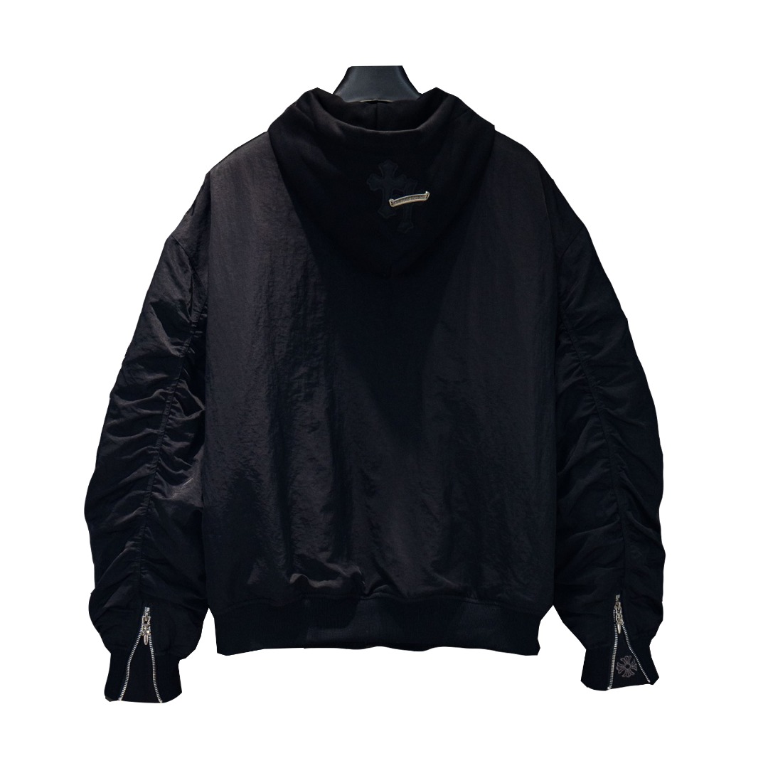 Chrome Hearts/克罗心25Fw重工刺绣五金棉服 黑色 绿色