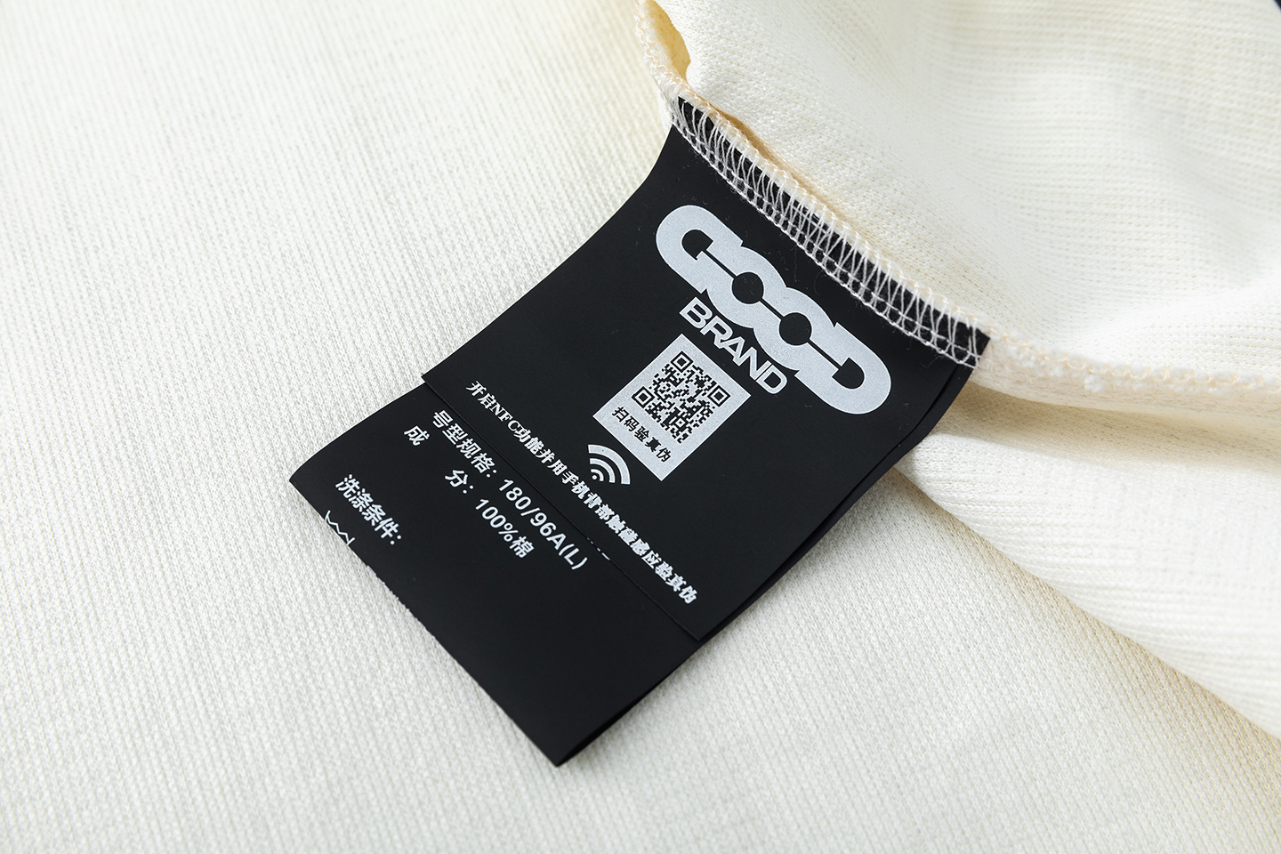 GOODBRAND25Fw拼接珠片针织长袖 黑色 杏色
