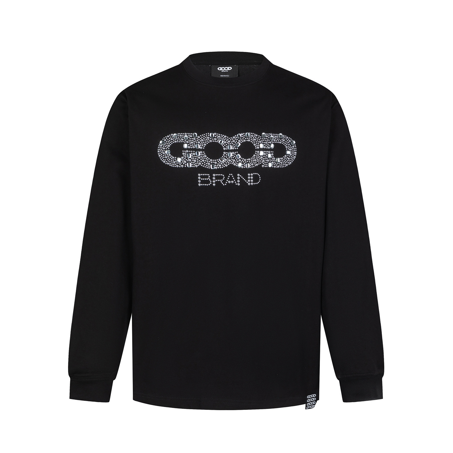 本地自取：💰180 GOODBRAND 25FW字母镂空钻石图案长袖 男女同款 Colors:黑色、白色 Size:S-XL