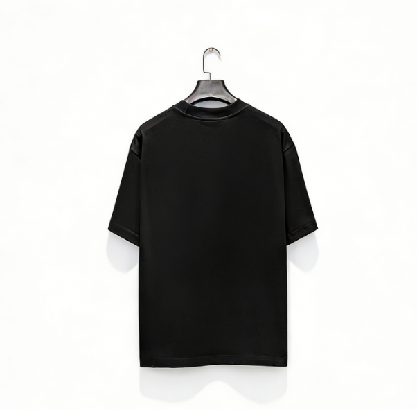 Prada/普拉达 26ss 植绒印花短袖 黑色 白色-Chinese UA Cheap High Quatity Brand Clothes Bags handbags Sneakers wholesale wholesaler seller from China Factory suppliers Fashion Clothing Shoes best Quality Beautiful Price Prada/普拉达 26ss 植绒印花短袖 黑色 白色