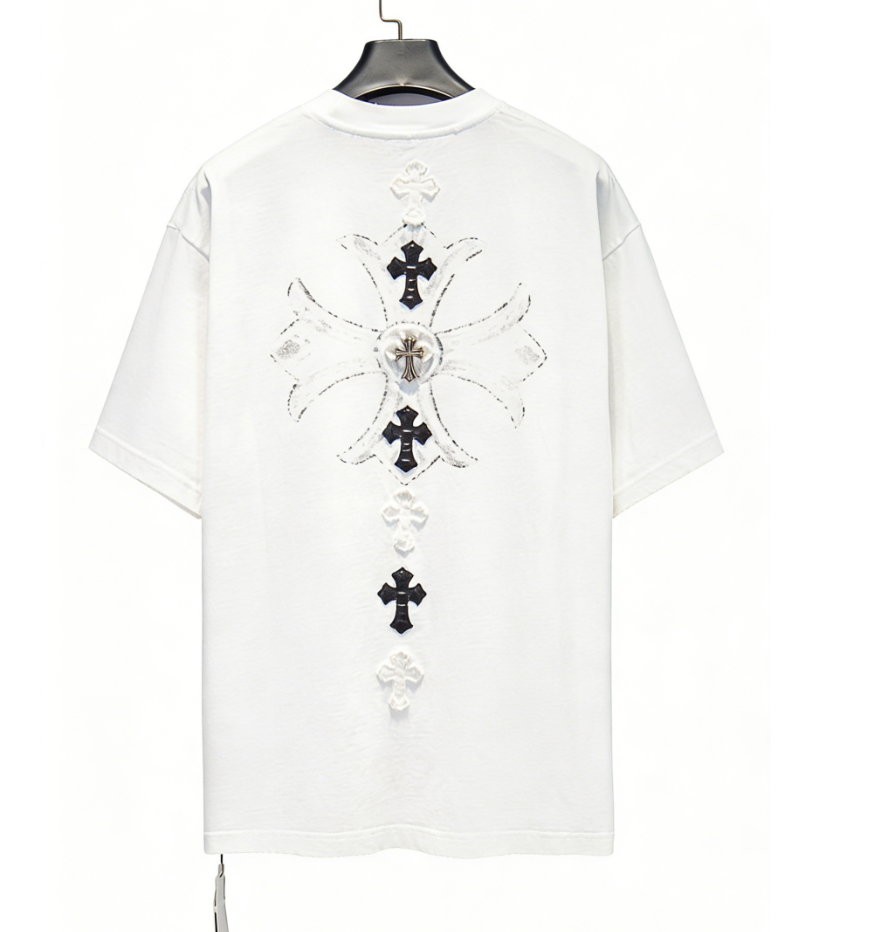 Chrome Hearts 克罗心 26ss 重工磨破印花贴布绣短袖-Chinese UA Cheap High Quatity Brand Clothes Bags handbags Sneakers wholesale wholesaler seller from China Factory suppliers Fashion Clothing Shoes best Quality Beautiful Price Chrome Hearts 克罗心 26ss 重工磨破印花贴布绣短袖