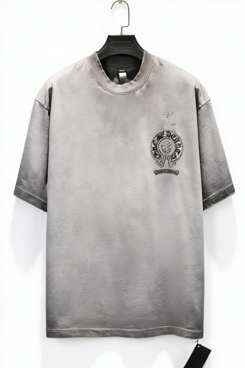 Chrome Hearts/克罗心 重工反底炒色植绒硅胶短袖 Chrome Hearts/克罗心 重工反底炒色植绒硅胶短袖