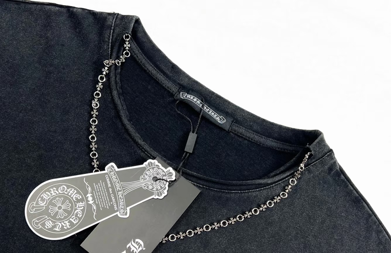 Chrome Hearts 克罗心 26ss 水洗烫钻做旧圆领短袖-Chinese UA Cheap High Quatity Brand Clothes Bags handbags Sneakers wholesale wholesaler seller from China Factory suppliers Fashion Clothing Shoes best Quality Beautiful Price Chrome Hearts 克罗心 26ss 水洗烫钻做旧圆领短袖