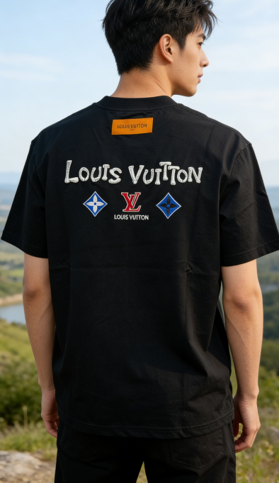 LouisVuitton 路易威登 26ss 三标刺绣圆领短袖-Chinese UA Cheap High Quatity Brand Clothes Bags handbags Sneakers wholesale wholesaler seller from China Factory suppliers Fashion Clothing Shoes best Quality Beautiful Price LouisVuitton 路易威登 26ss 三标刺绣圆领短袖