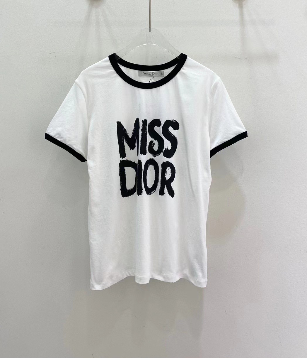 AAA Replica Designer
 Dior Buy Clothing T-Shirt Black Blue Printing Cotton Fall/Winter Collection