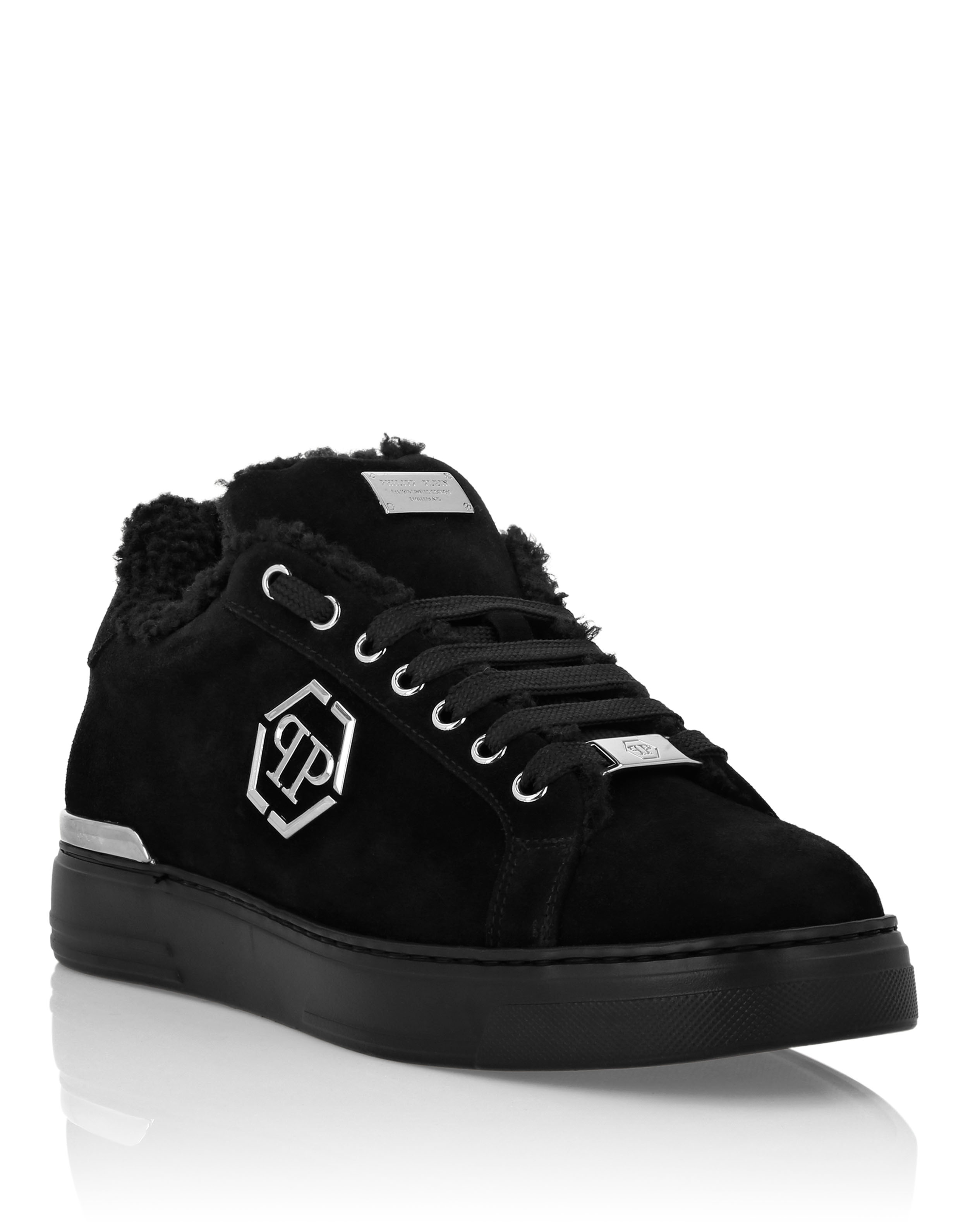 Philipp Plein Hexagon Lo-Top Nappa Leather Sneakers - Ultimate Comfort