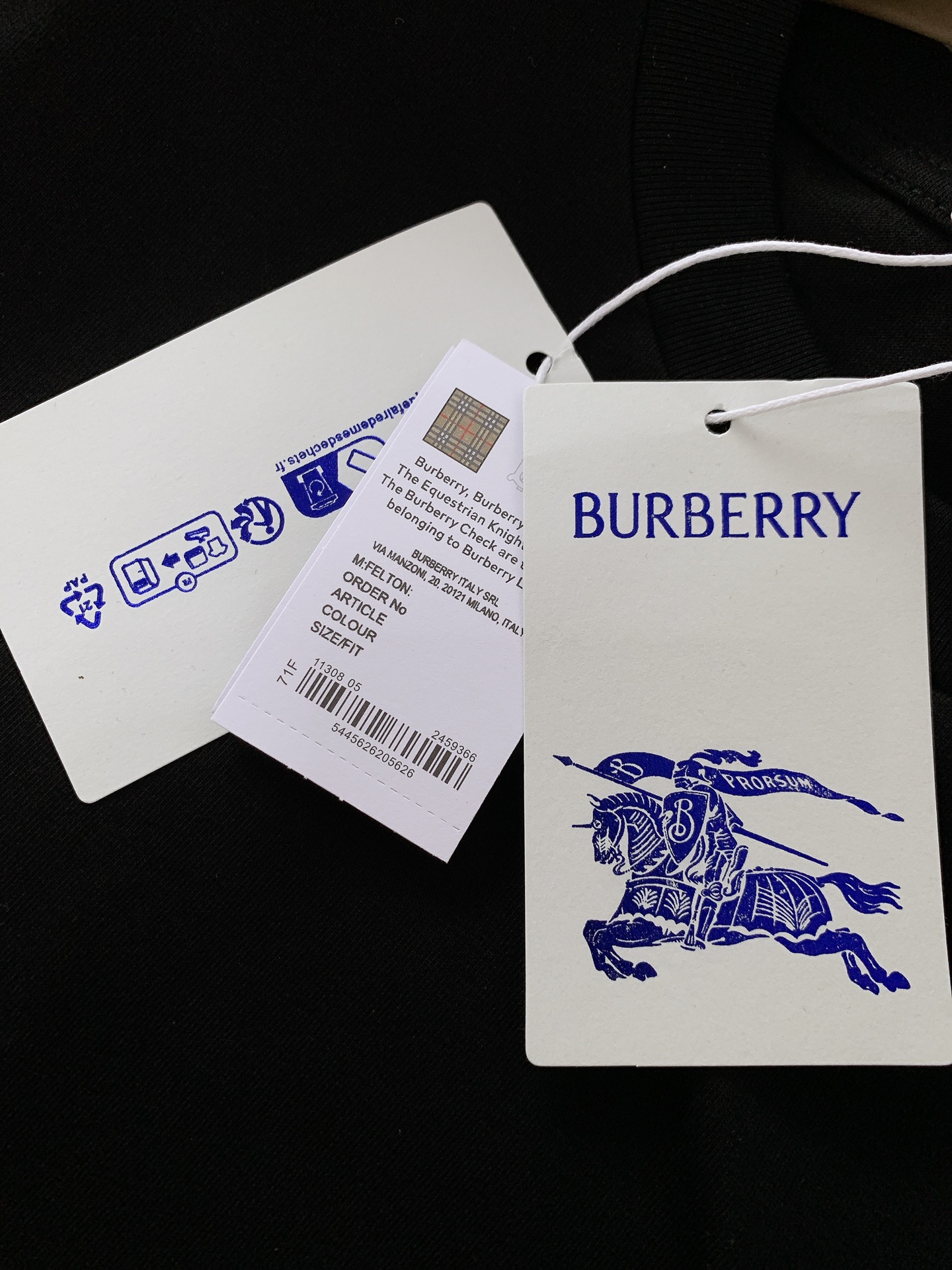Burberry巴宝莉2024SS春夏新品时尚休闲T恤重磅级尤物单品官网在售系列奢侈一线大牌的御用面料厂