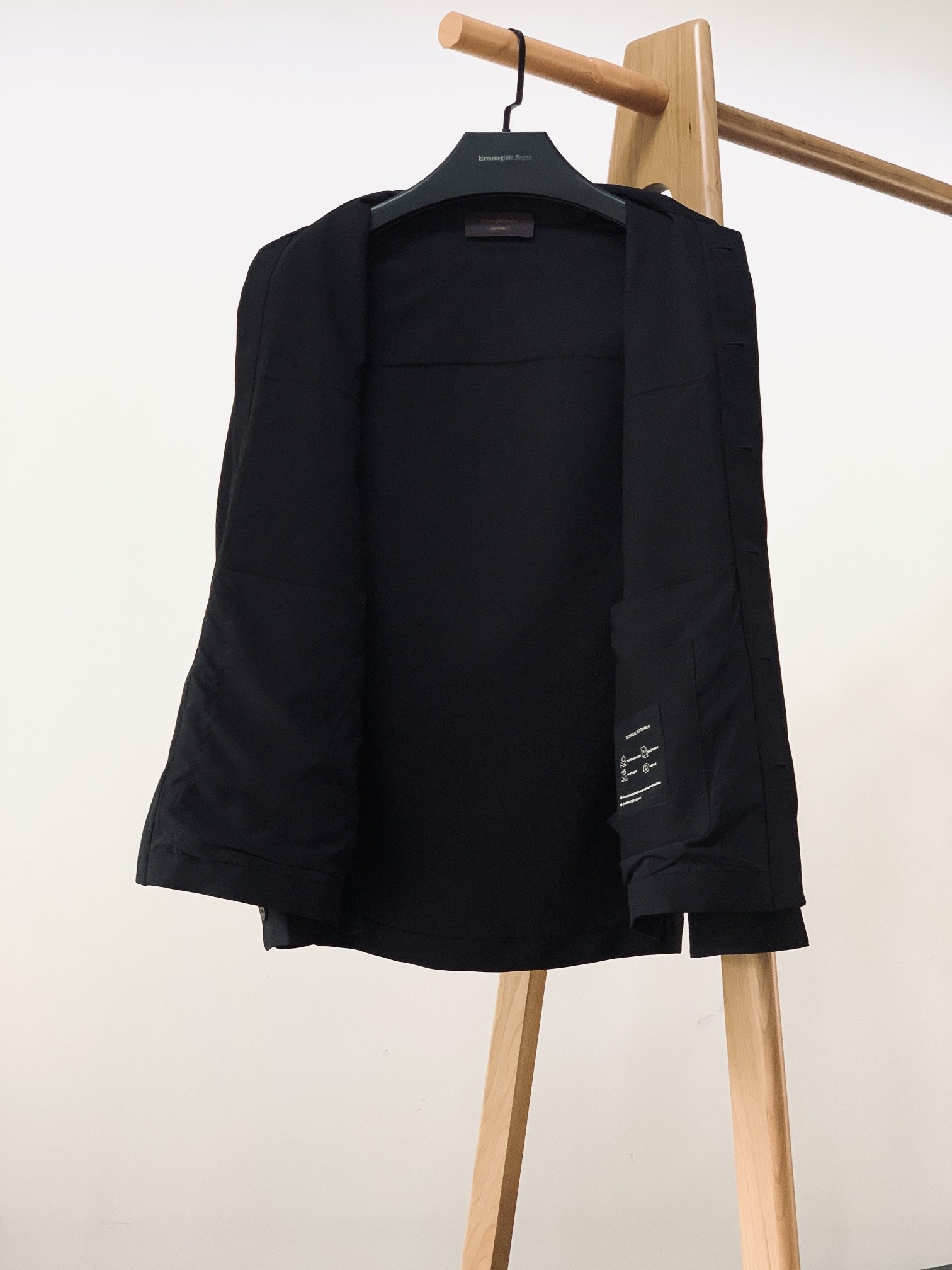 ErmenegildoZegna杰尼亚2024SS春夏新品男款日本第一织物防水速干科技纤维立体口袋猎装夹