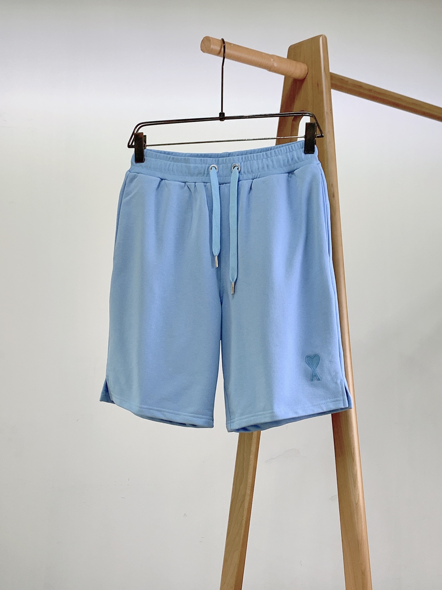 AMI Clothing Shorts Embroidery Unisex Cotton Spring/Summer Collection