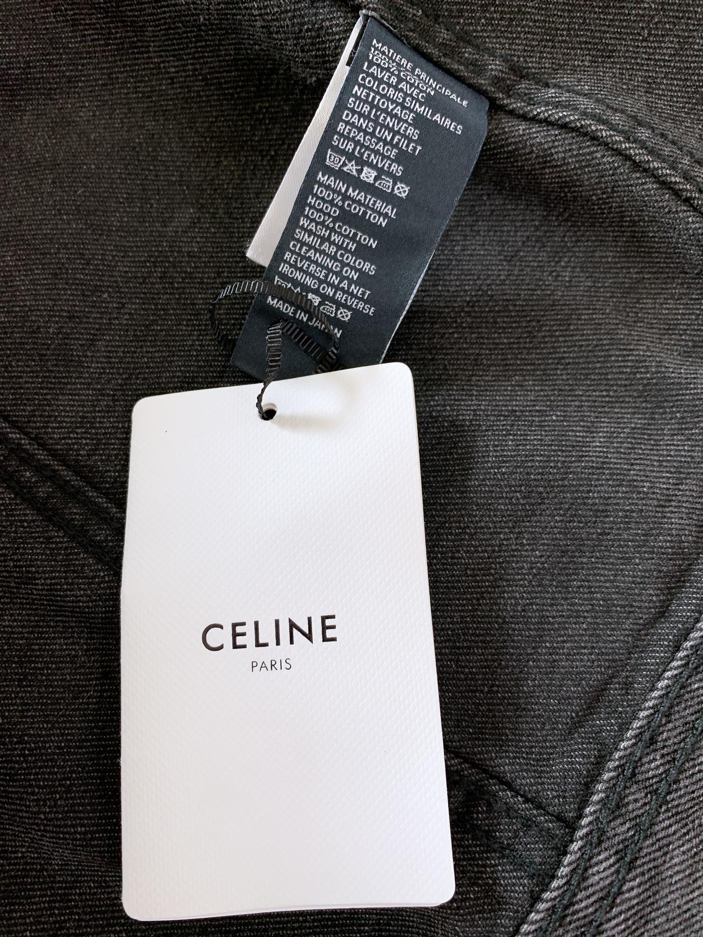 Celine赛琳撞色假两件字母连帽牛仔外套进口洗水牛仔面料客供五金辅料装饰打破传统的经典风格设计以拼接的