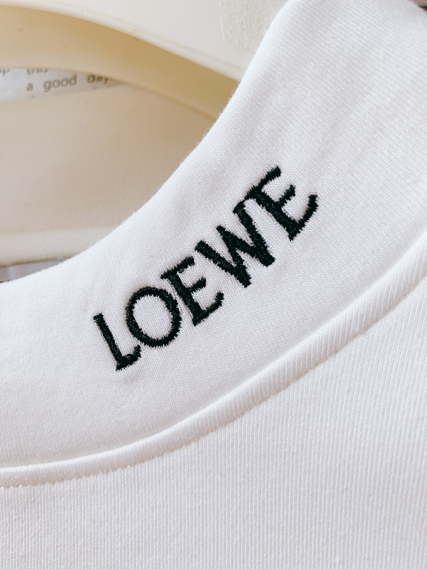 Loewe罗意威2024FW早秋新品圆领长袖打底衫立体感logo廓形半袖打底T恤高支埃及长绒棉手感面糯有