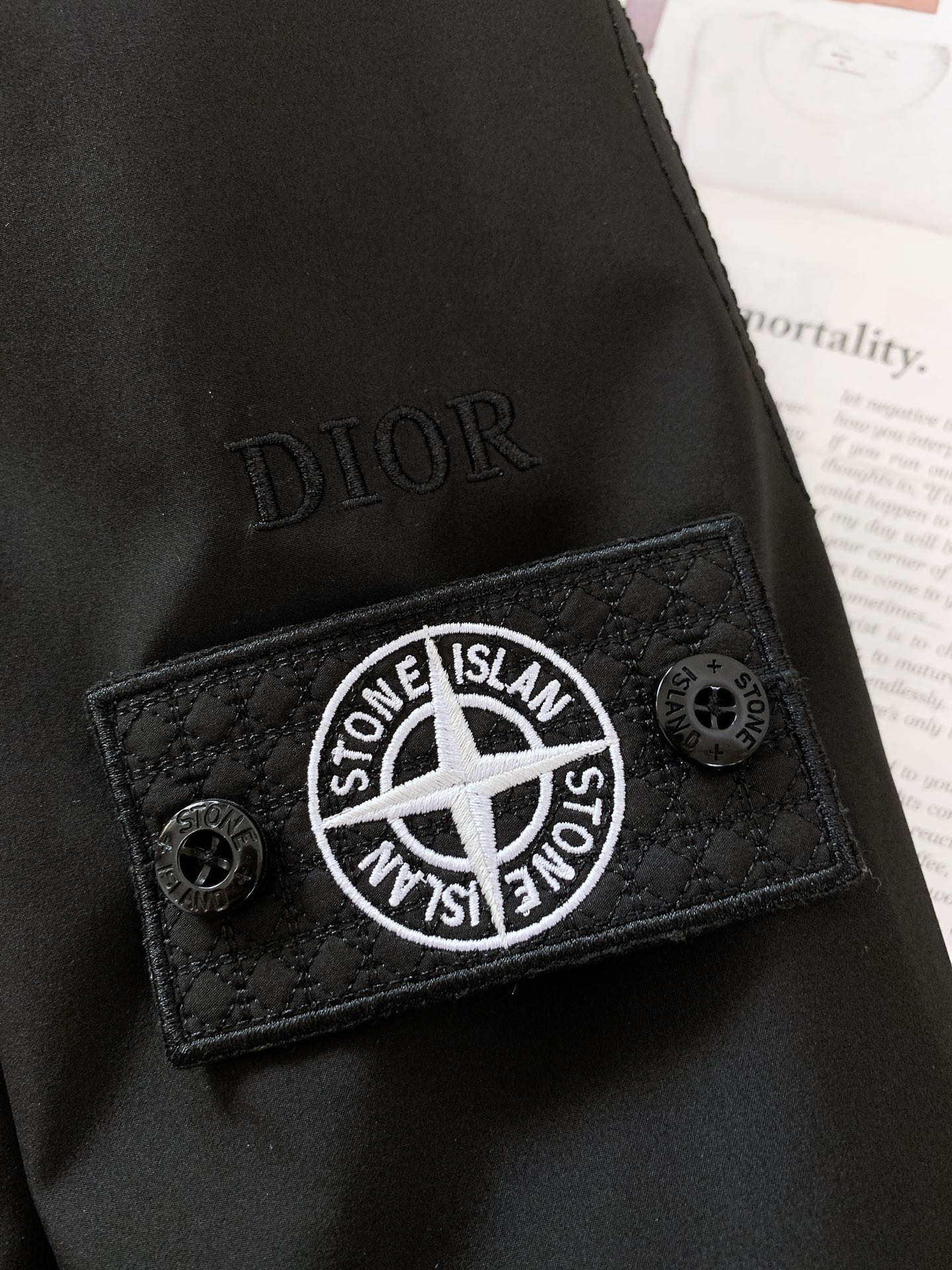 DiorHomme迪奥桀傲️StoneIsland石头岛联名2024FW秋冬新品休闲羽绒服夹克外套商务通