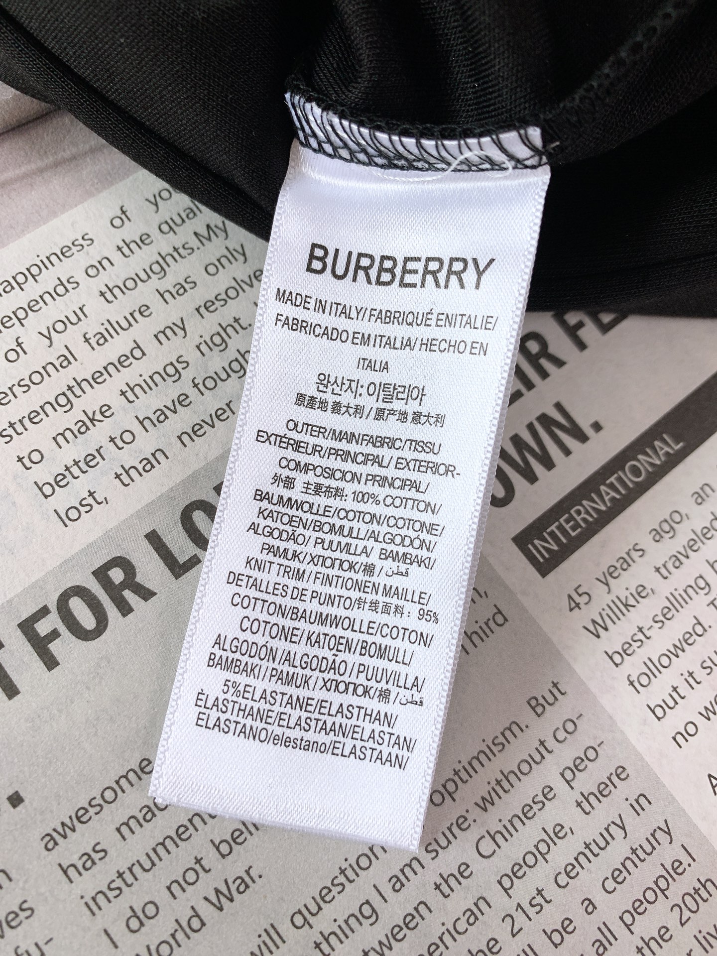 Burberry巴宝莉2024FW早秋新品加厚圆领打底T恤立体感logo微廓形半袖打底T恤定制专柜加厚匹