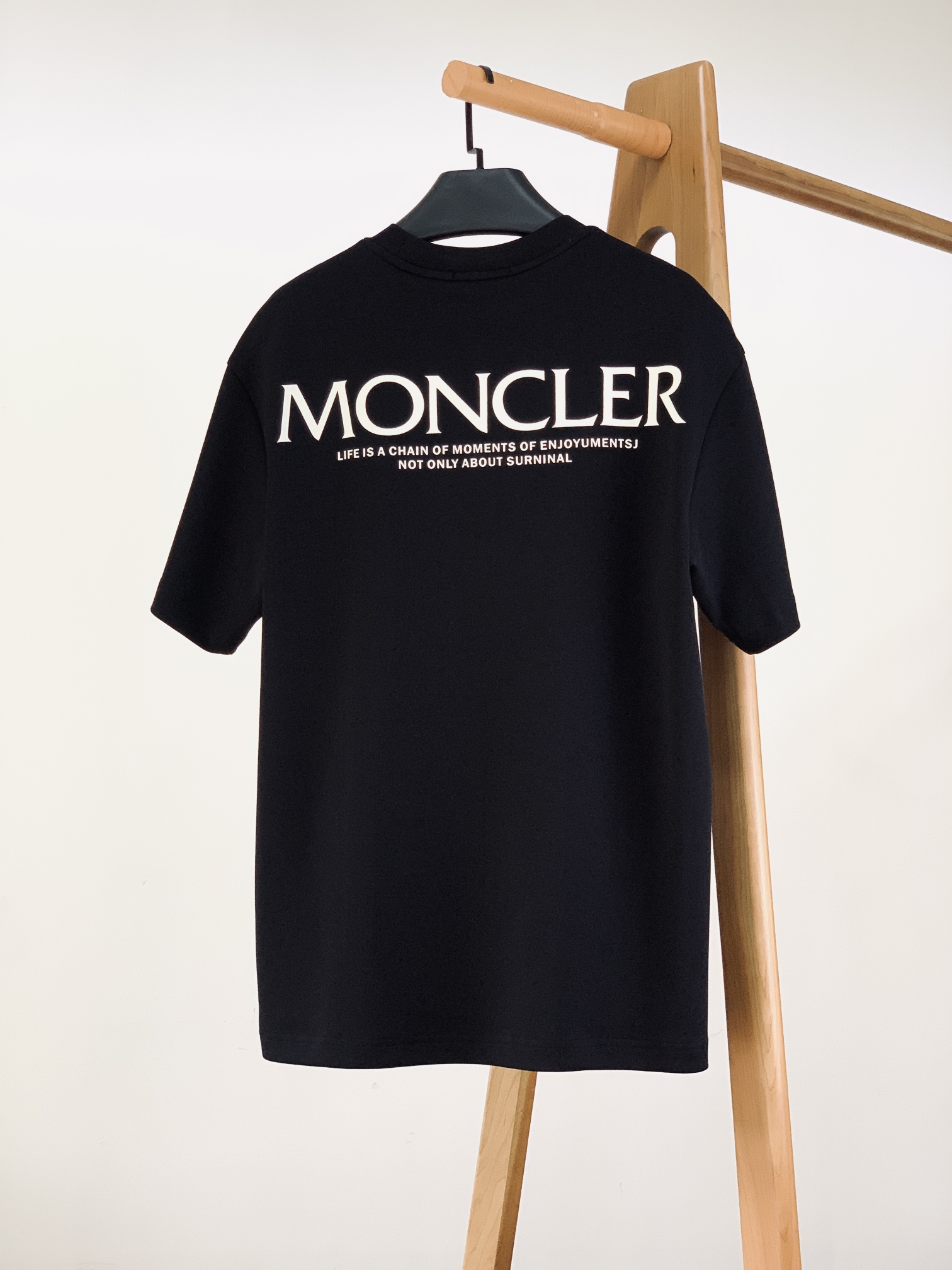 Moncler蒙口2024FW早秋新品加厚圆领打底T恤立体感logo微廓形半袖打底T恤甄选高支埃及长绒棉