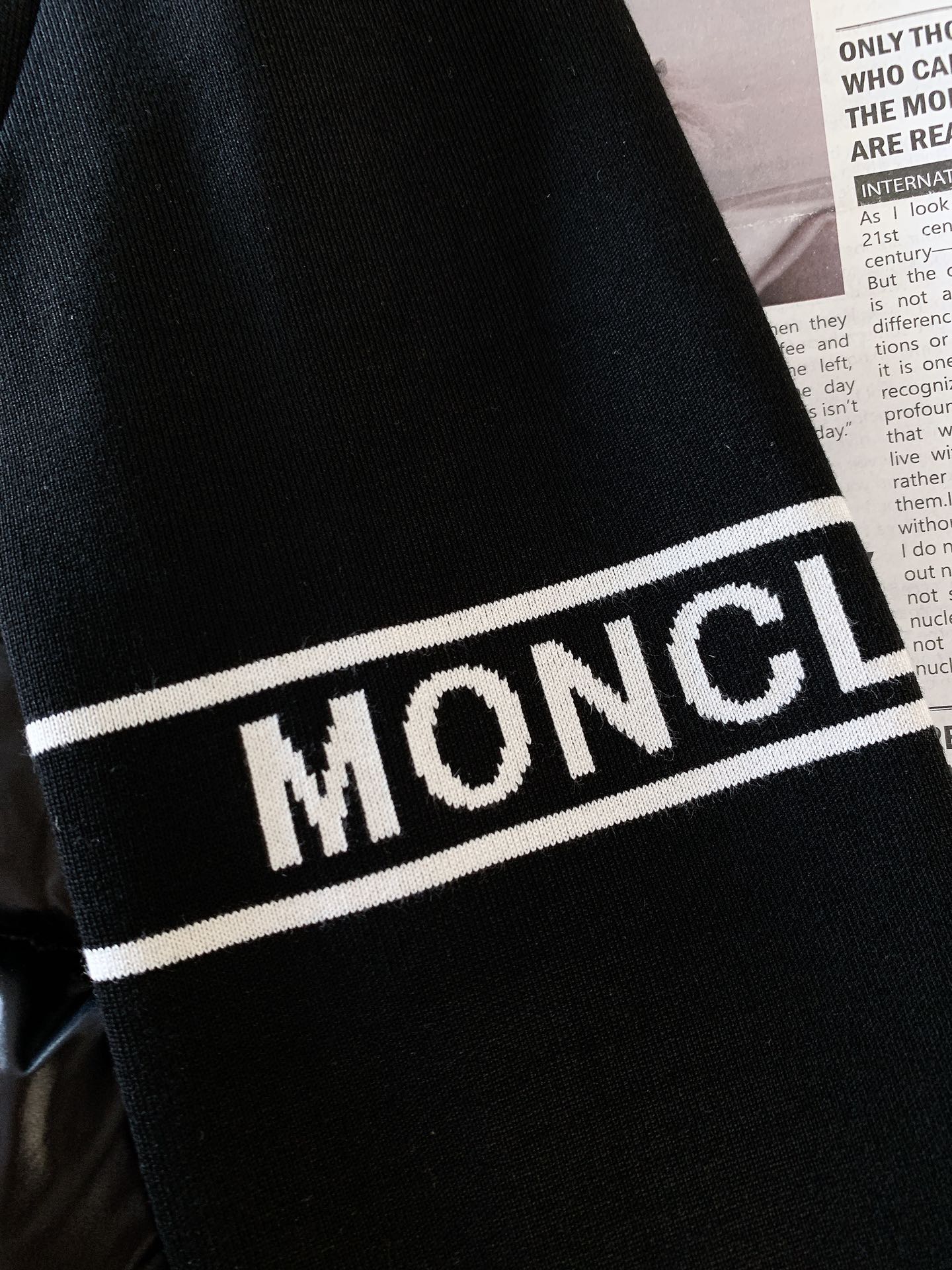 Moncler蒙口2024FW秋冬新品毛织拼接羽绒夹克条纹绗缝短款收身版型百搭不挑人定制国标90白鸭绒填