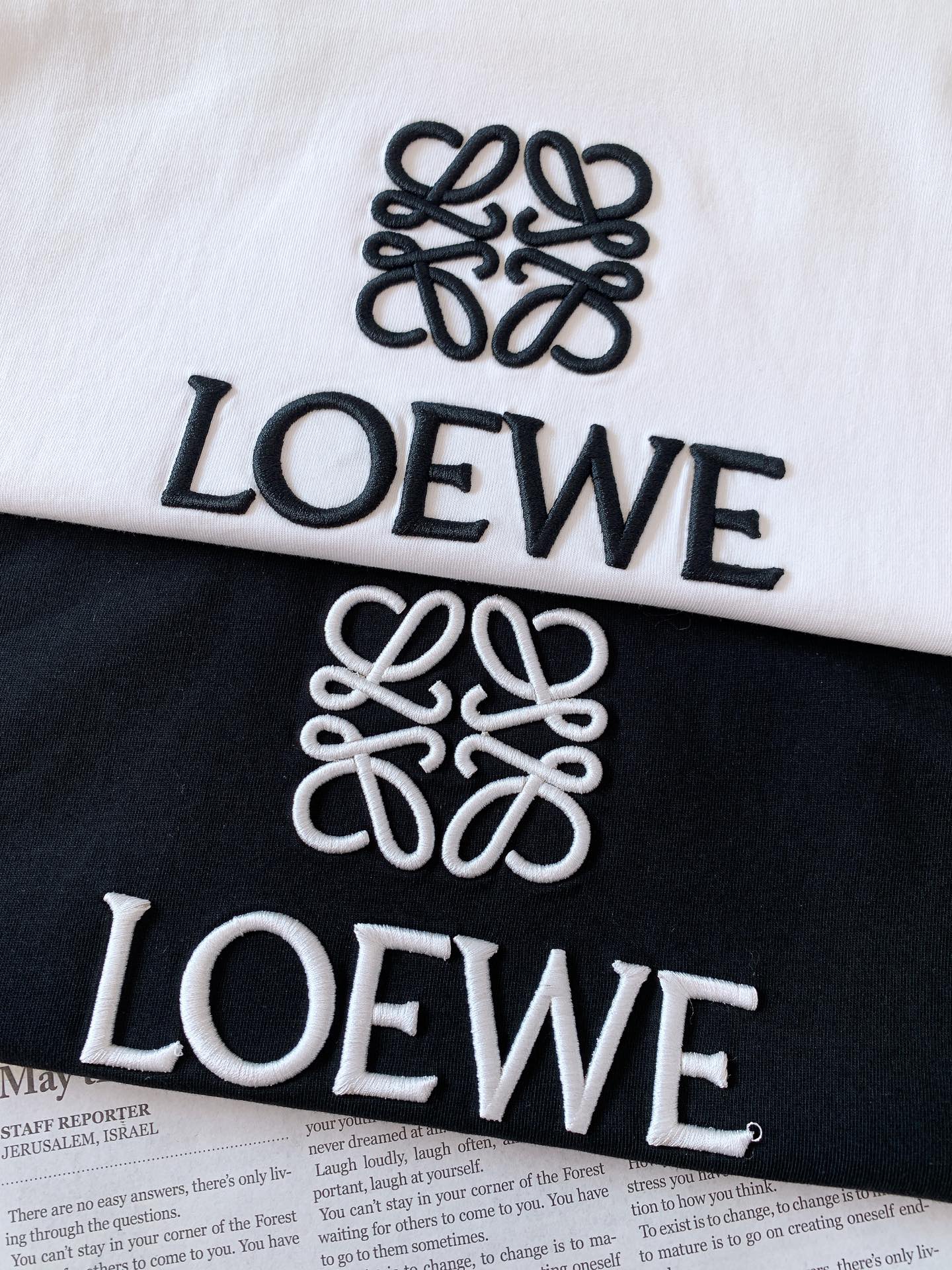 
Loewe 罗意威 2025SS春夏新品 
休闲刺绣短袖，重磅级尤物单品，官网在售系列。奢侈一线大牌的