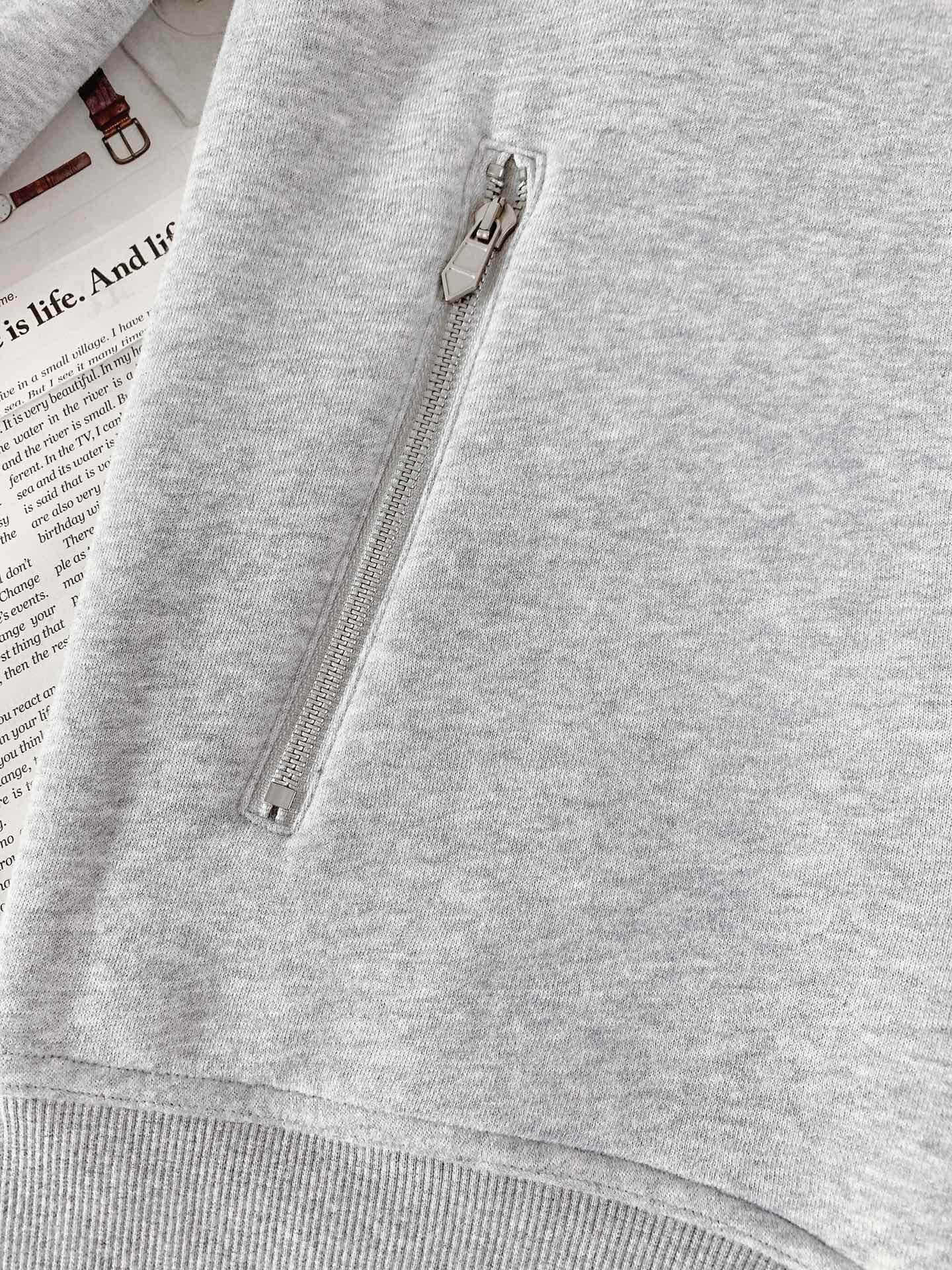 Hermès Grey Cotton Blend Bomber Jacket - Comfortable & Stylish Outerwear 10 i1740582082 5786 7