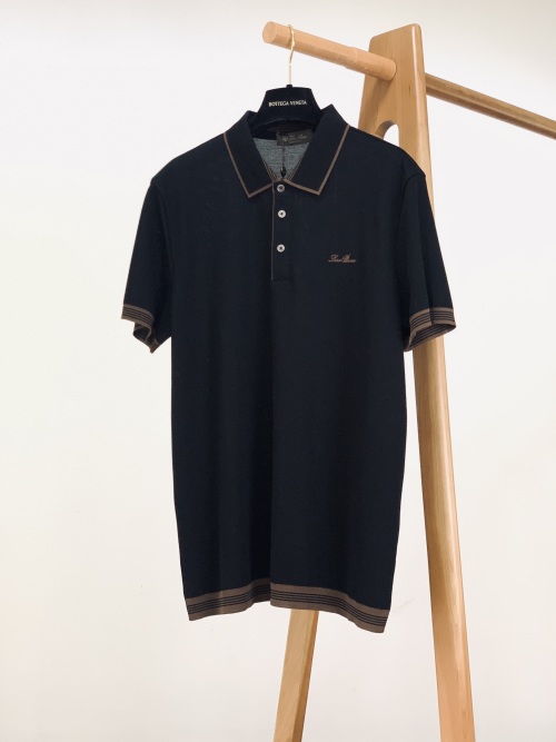 Loro Piana Men's Polo Shirt - Lightweight Cotton, Classic Fit, M-3XL 1 Loro Piana Men's Polo Shirt - Lightweight Cotton, Classic Fit, M-3XL