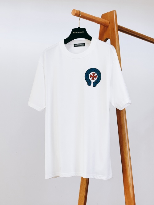 Chrome Hearts 2025SS Casual Printed T-Shirt with Classic Horseshoe Logo 1 Chrome Hearts 2025SS Casual Printed T-Shirt with Classic Horseshoe Logo