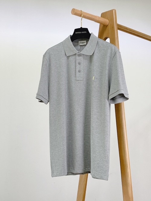 Yves Saint Laurent Men's Embroidered Collar Polo Shirt - Casual Comfort