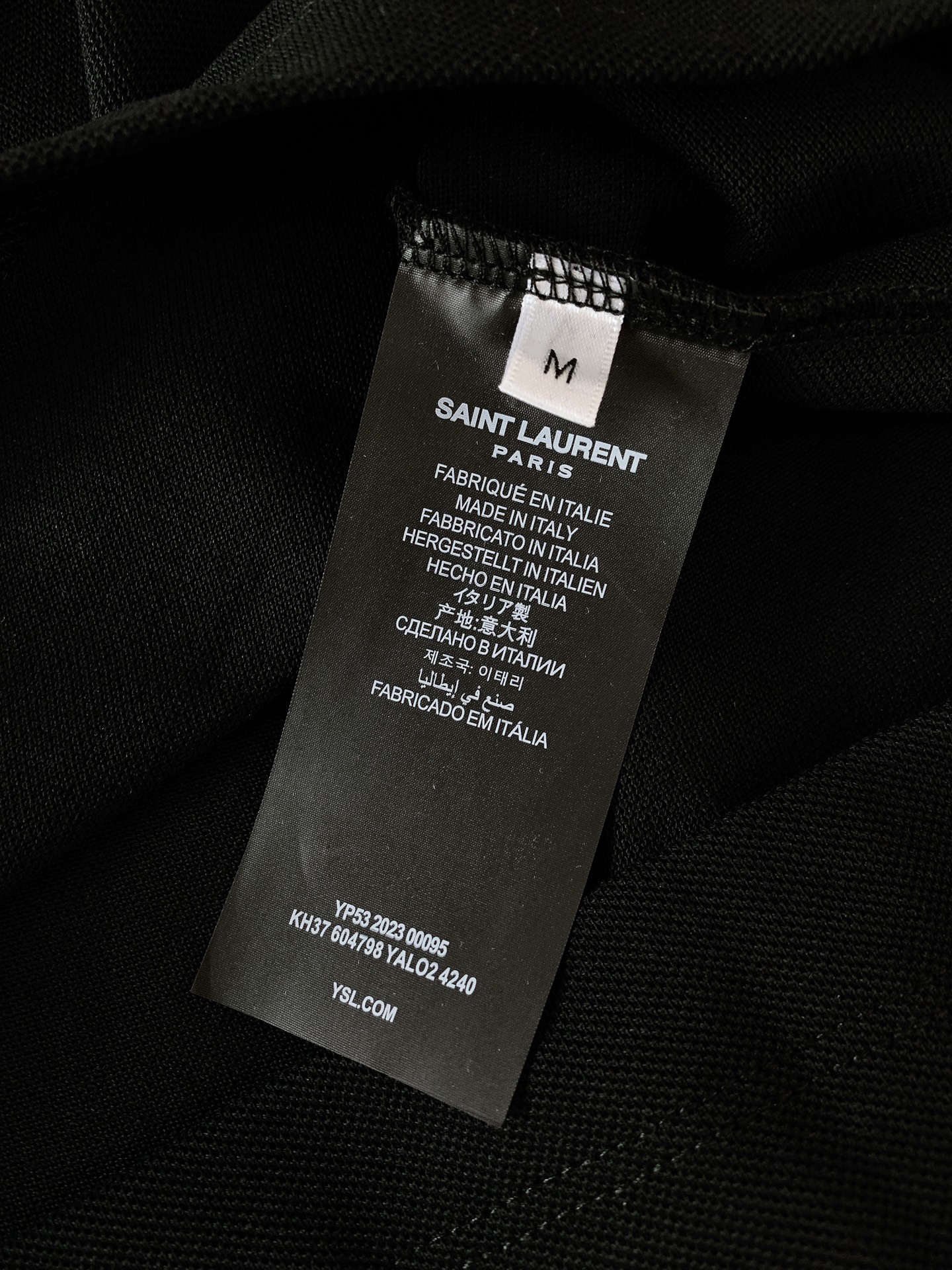 Yves Saint Laurent 2025SS Round Neck Embroidered T-Shirt - Rive Gauche 8 i1750763582 6124 0