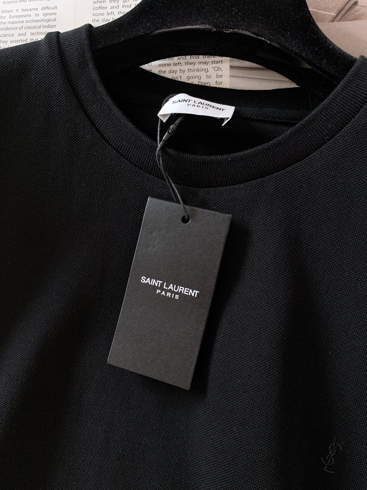 Yves Saint Laurent 2025SS Round Neck Embroidered T-Shirt - Rive Gauche 4 i1750763582 7429 0