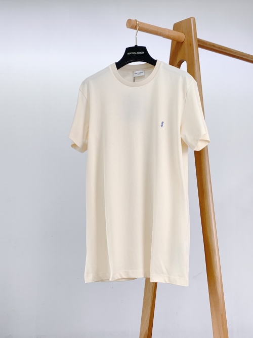 Yves Saint Laurent 2025SS Embroidered Logo T-Shirt - Rive Gauche Collection 1 Yves Saint Laurent 2025SS Embroidered Logo T-Shirt - Rive Gauche Collection