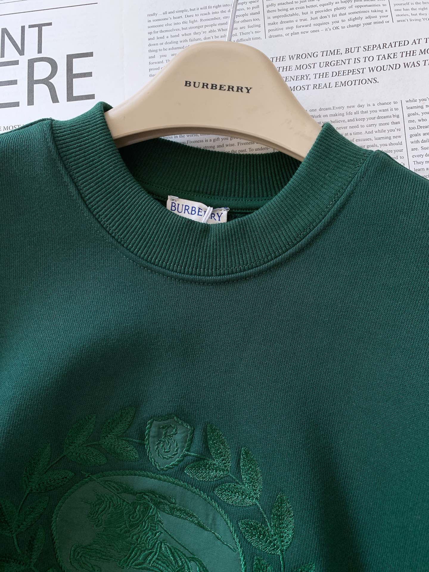 
Burberry 巴宝莉 2025FW早秋新品
经典战马刺绣卫衣。
经典黑色调，高级又百搭
胸前战马徽