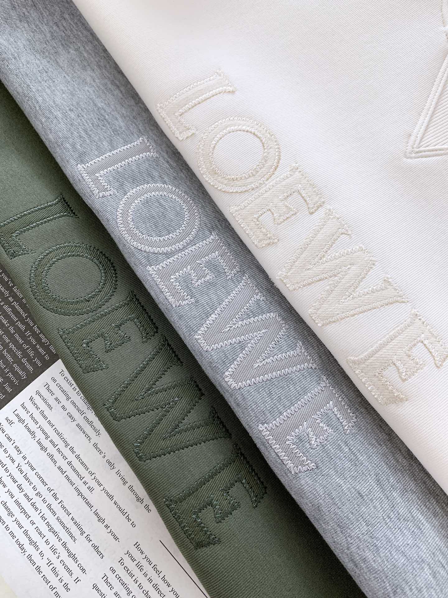 
Loewe 罗意威 2025FW早秋新品 
休闲套头卫衣。前胸的品牌字母与经典 Anagram 图案刺