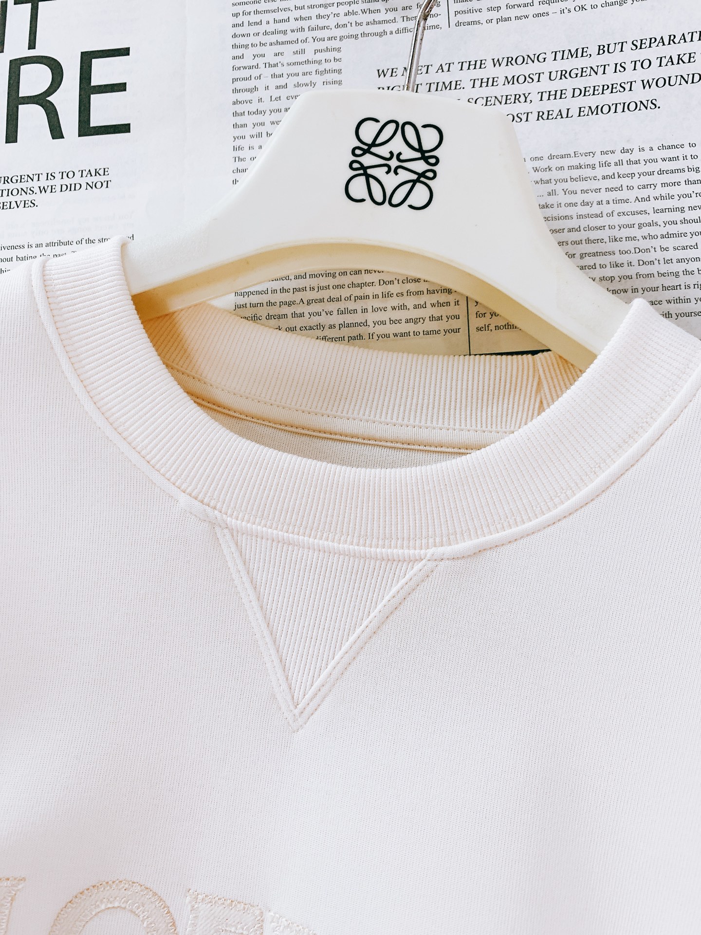 
Loewe 罗意威 2025FW早秋新品 
休闲套头卫衣。前胸的品牌字母与经典 Anagram 图案刺