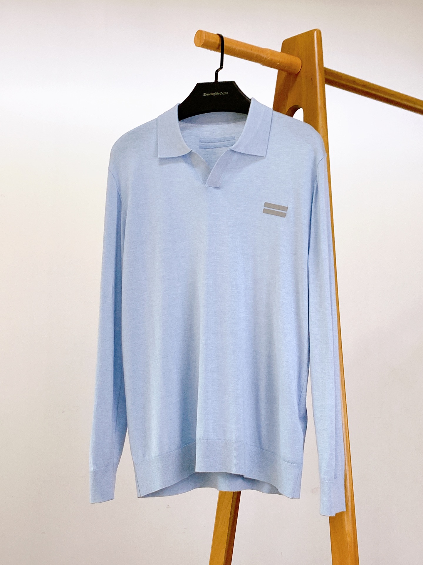 Ermenegildo Zegna杰尼亚 2025FW早秋新品 男款混纺Stoll机织造肌理改良POlO