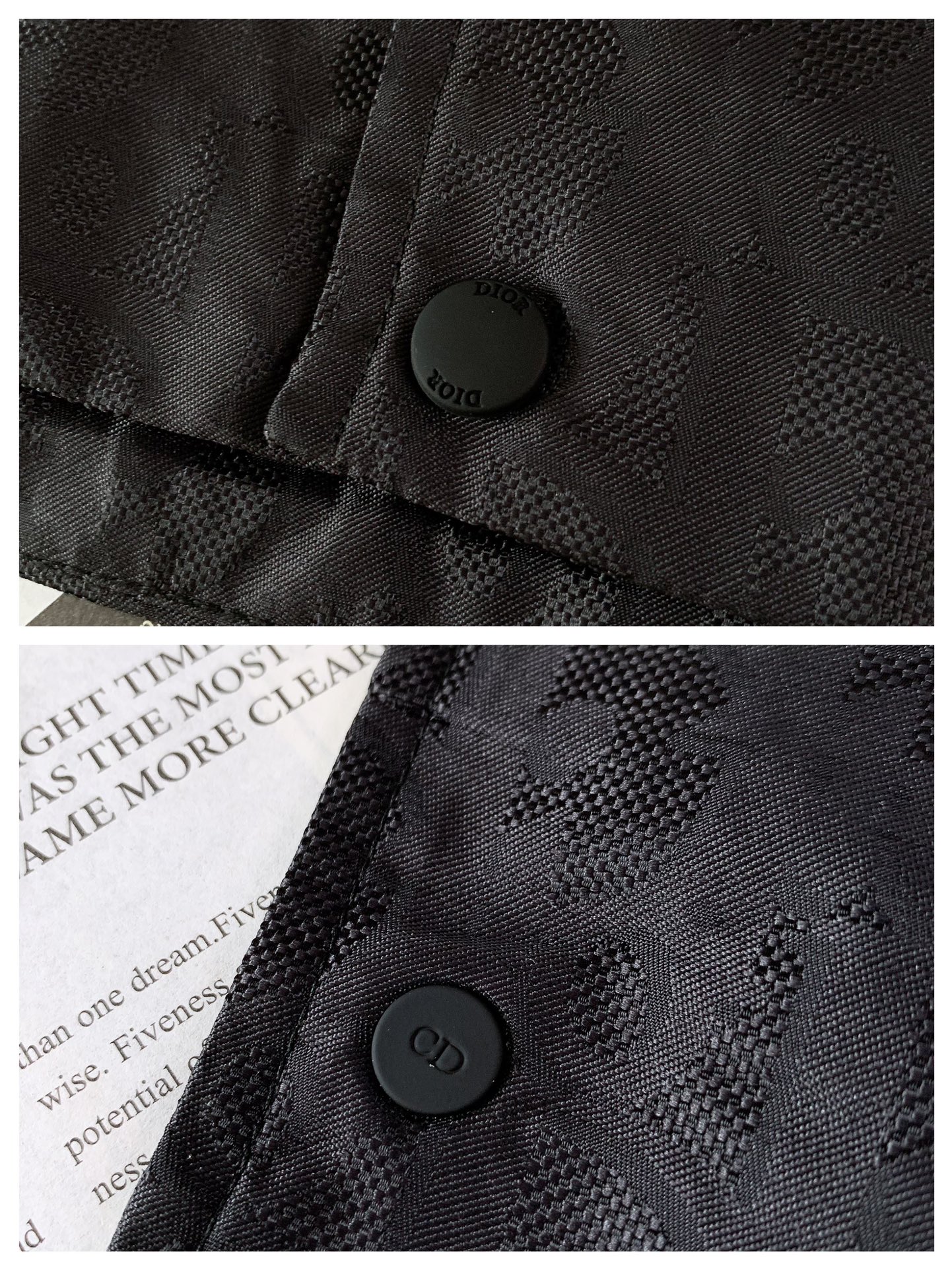 Dior Homme 迪奥·桀傲 满印暗纹提花外套绗缝提花科技面料 Oblique 印花绗缝效果这款绗缝